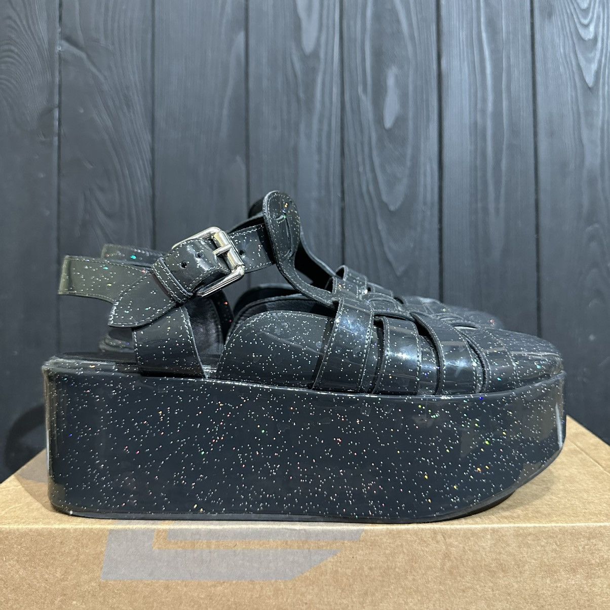 Loewe LOEWE GLITTER PATENT Leather Platform Women’s Shoes 38size Size US 8 / IT 38 - 1 Thumbnail