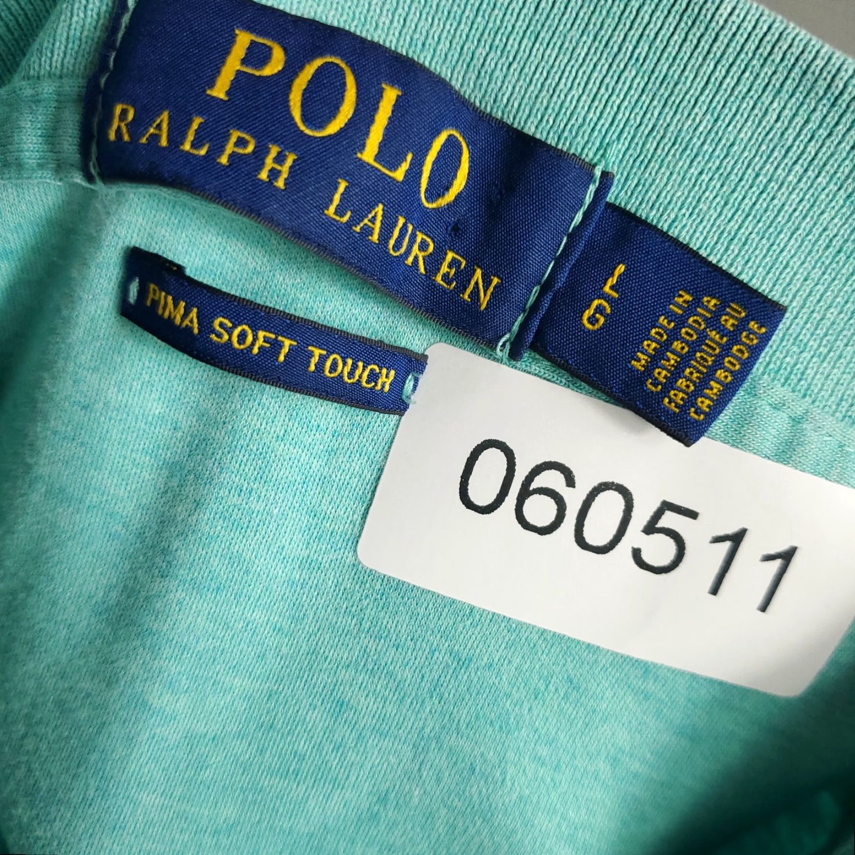 Ralph Lauren Ralph Lauren Polo Shirt Mens Large Turquoise Short Sleeve Activewear Classic Size US L / EU 52-54 / 3 - 8 Thumbnail