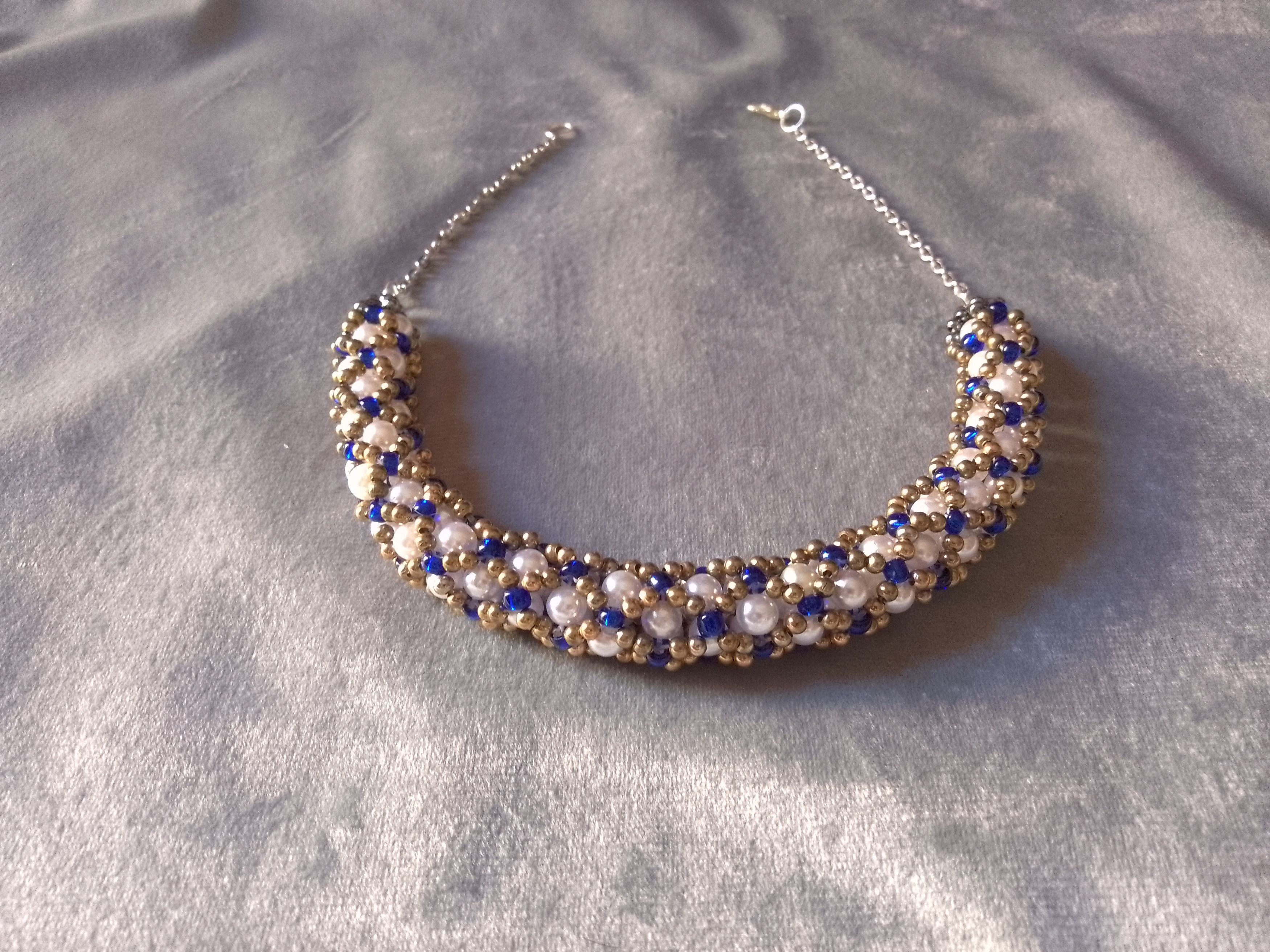 Handmade Necklace Pearls Vintage Style Tubular Elegant Size ONE SIZE - 7 Thumbnail