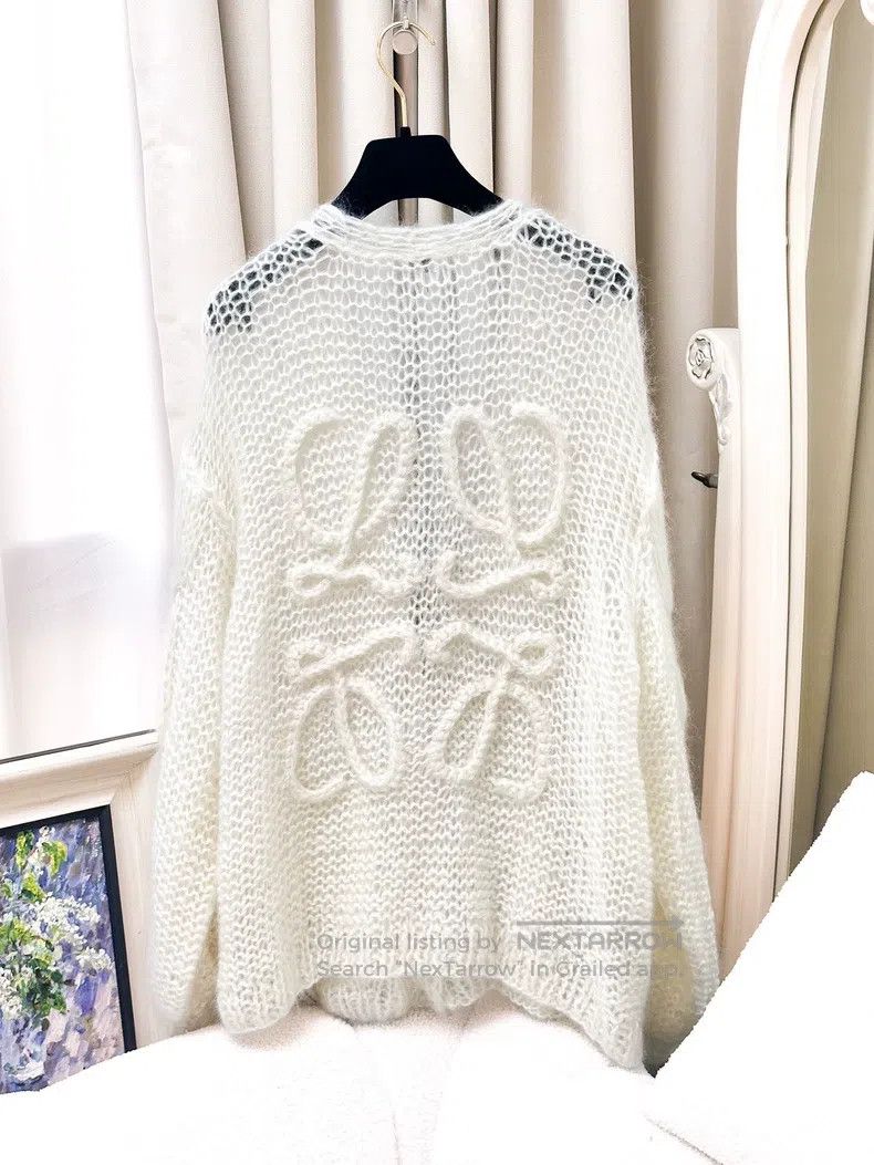 Loewe Loewe Beige lace-up logo pattern long sleeve cardigan Size XS / US 0-2 / IT 36-38 - 3 Thumbnail
