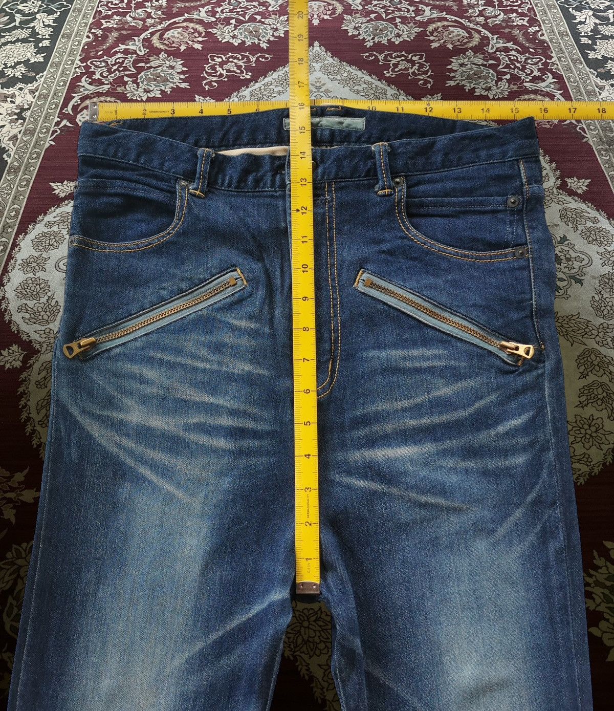 Takahiromiyashita The Soloist. Avantgarde zipper slim jogger biker jeans pants Size US 31 - 11 Thumbnail