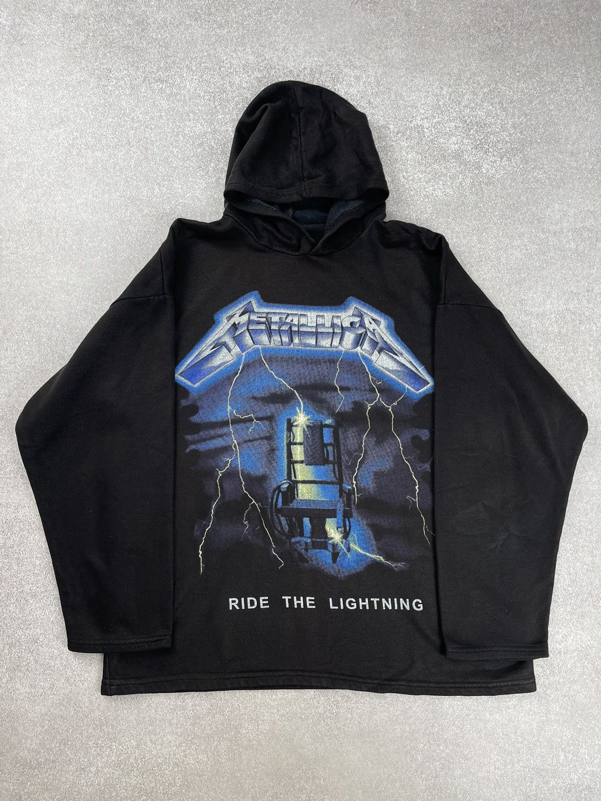Band Tees × Metallica × Vintage Vintage 90’s Metallica Ride The Lightning Hoodie Size US XL / EU 56 / 4 - 8 Thumbnail