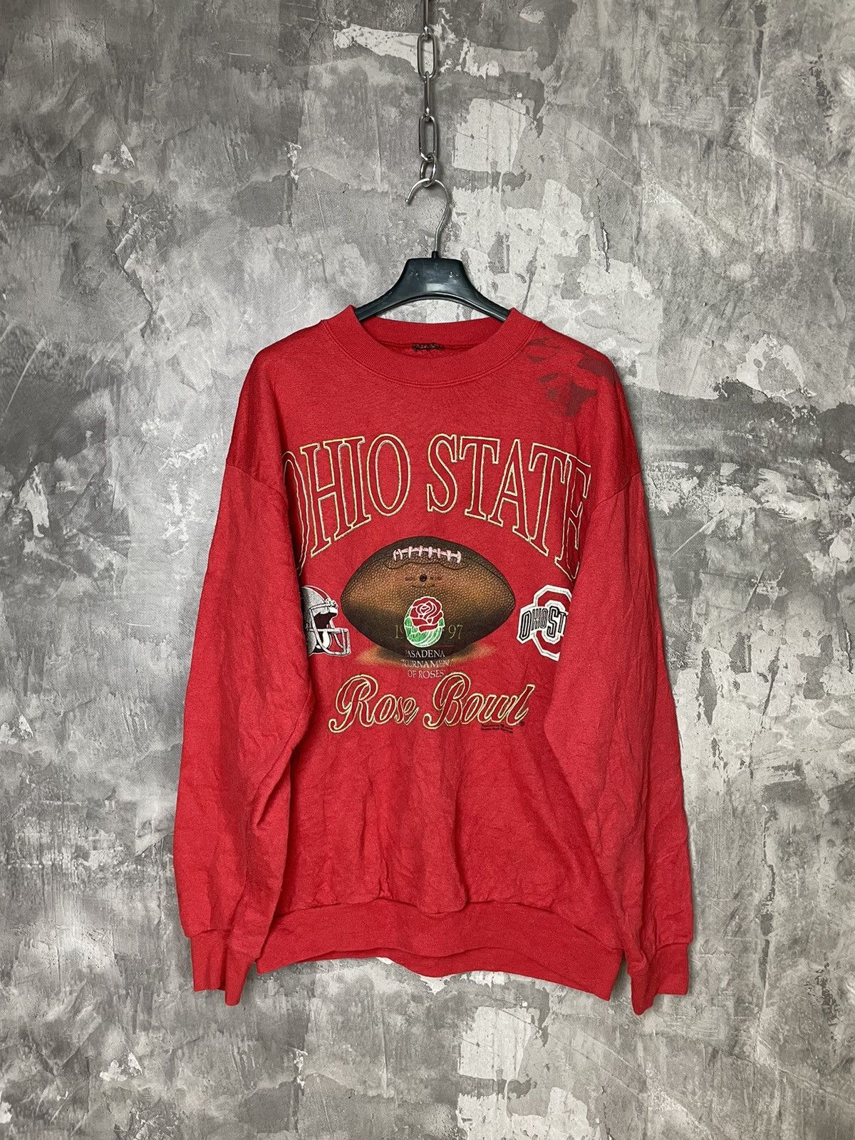 Vintage Vintage 90s Ohio State University college sweatshirt Size US L / EU 52-54 / 3 - 1 Thumbnail