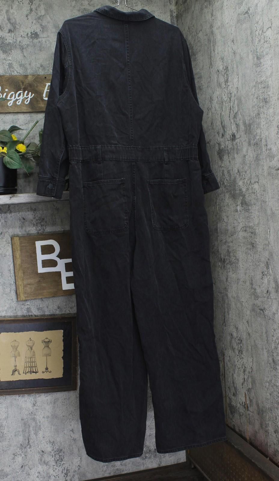 Other New Universal Thread Utility Baggy Denim Jumpsuit Black 17 Size 30" / US 8 / IT 44 - 2 Thumbnail