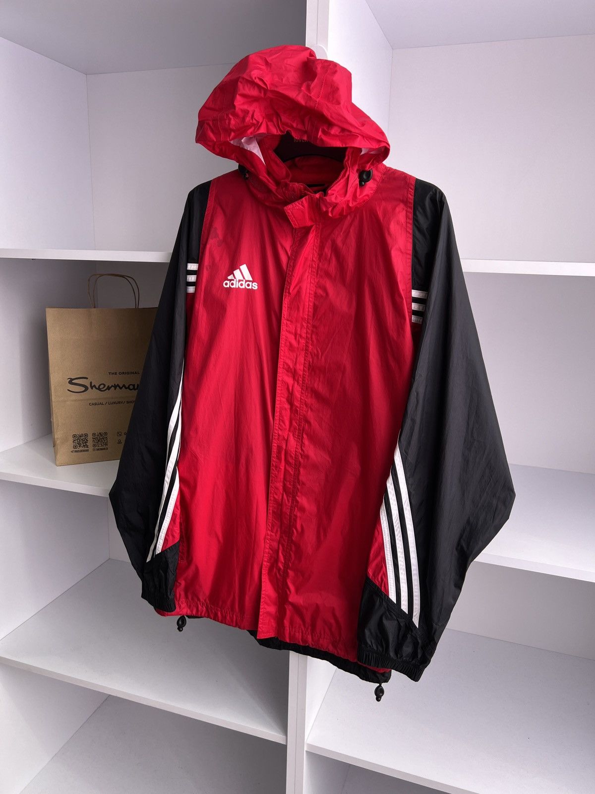 Adidas × Vintage Vintage Adidas Streetwear 90s Style Jacket Size US XL / EU 56 / 4 - 4 Thumbnail