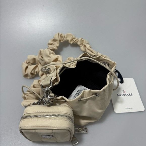 Moncler Moncler Double Pouch Top Handle Bag White Size ONE SIZE - 3 Thumbnail