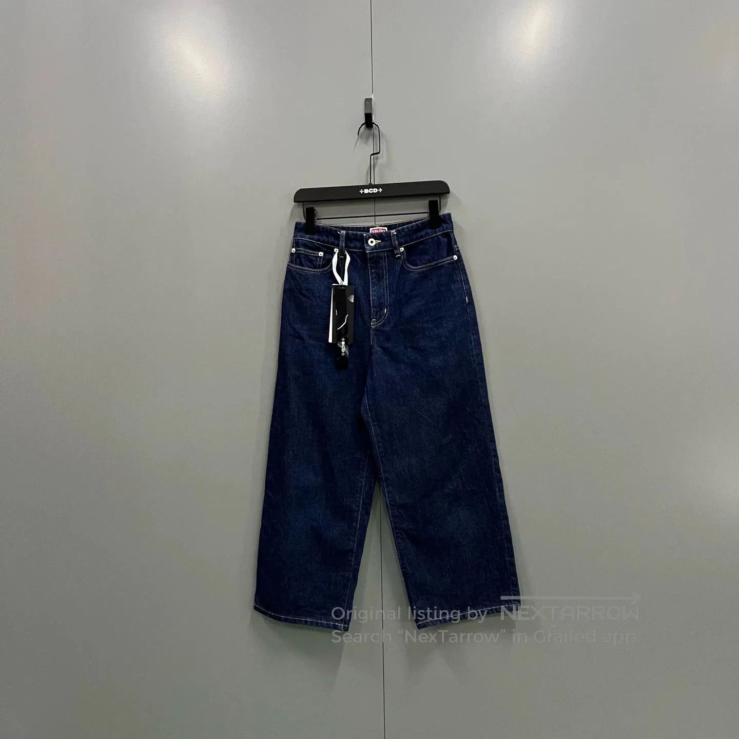 Kenzo KENZO Dark Blue Wide-Leg Pants. Size 26" / US 2 / IT 38 - 1 Thumbnail