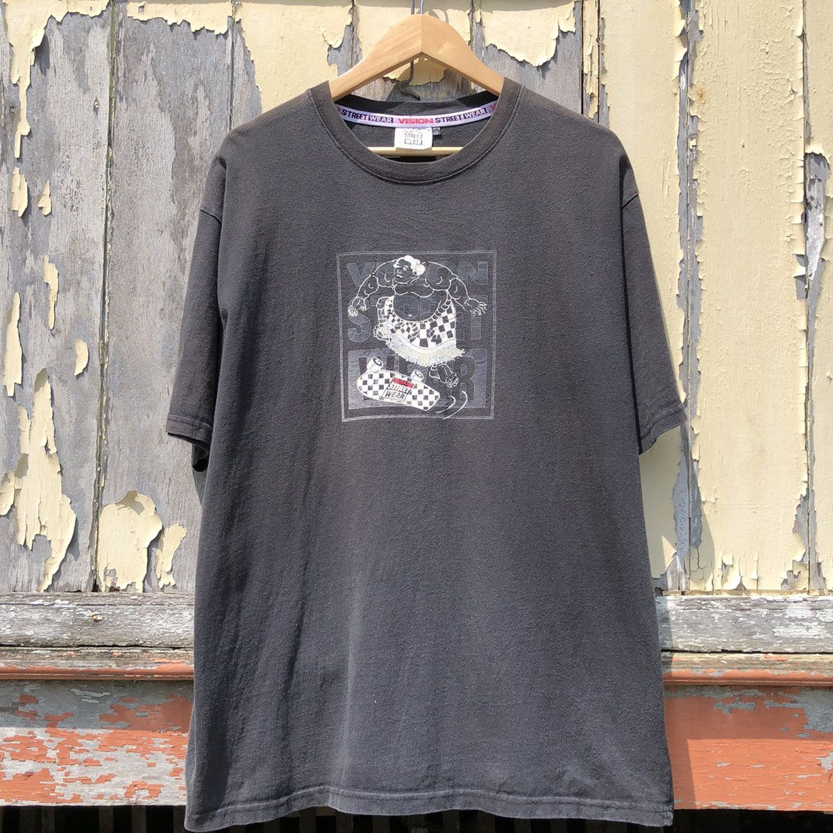 Vision Streetwear Vintage Faded Vision Streetwear Sumo 3L Tshirt Size US XXL / EU 58 / 5 - 1 Thumbnail