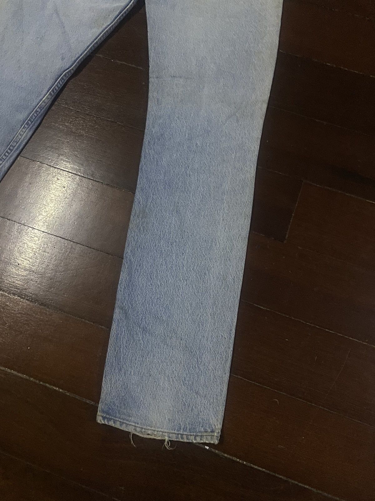 Levi's Vintage 80s Levis 501 Faded Blue Jeans distressed Size US 32 / EU 48 - 14 Thumbnail
