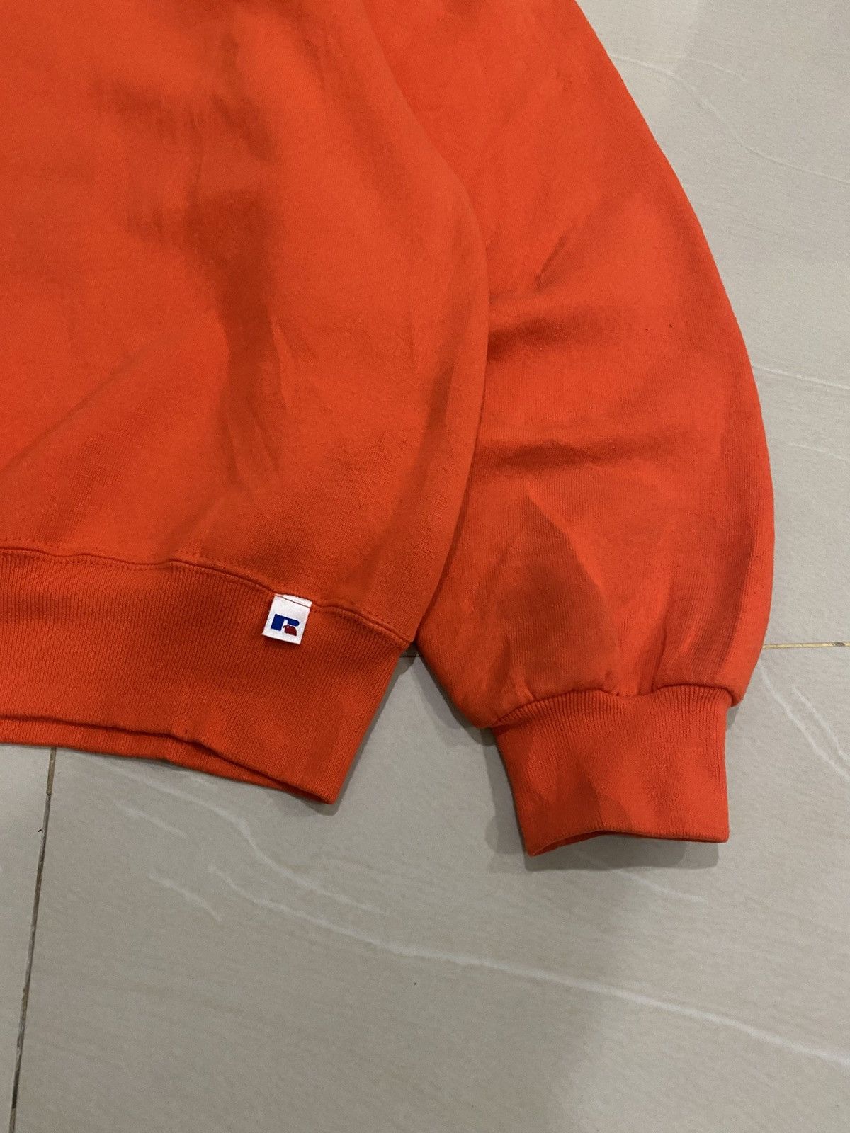 Russell Athletic Vintage 90s Russell Athletic Orange Sweatshirt Size US XL / EU 56 / 4 - 2 Thumbnail