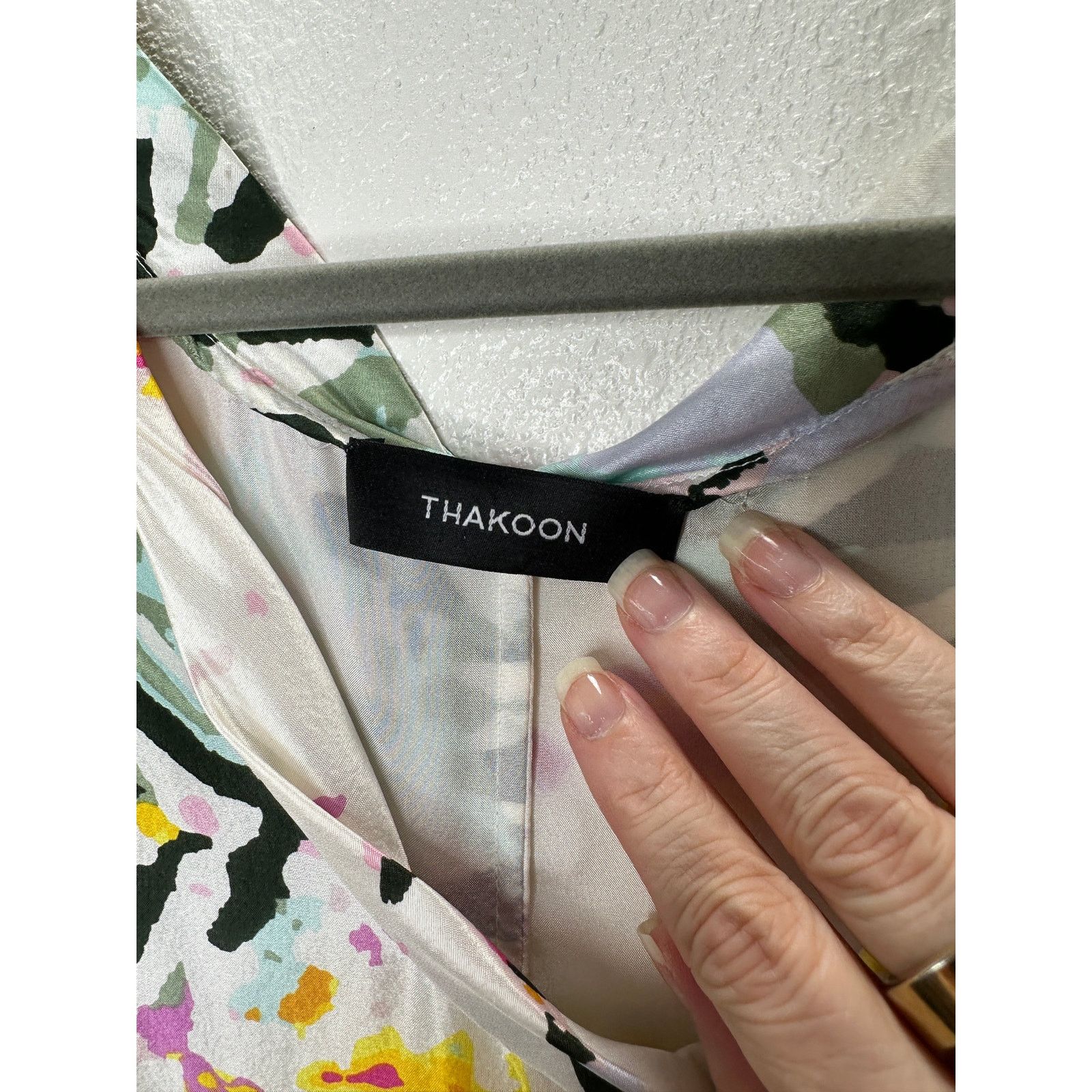 THAKOON Thakoon White Floral Sleeveless Silk Sheath Mini Dress 6 Size M / US 6-8 / IT 42-44 - 10 Thumbnail