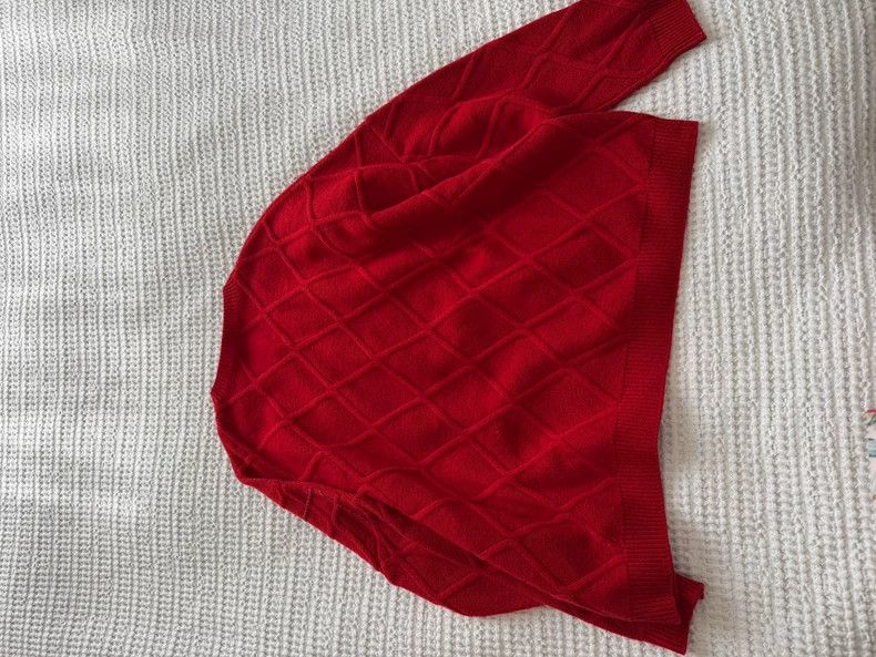Valentino Valentino Red knit pullover Size L / US 10 / IT 46 - 3 Thumbnail
