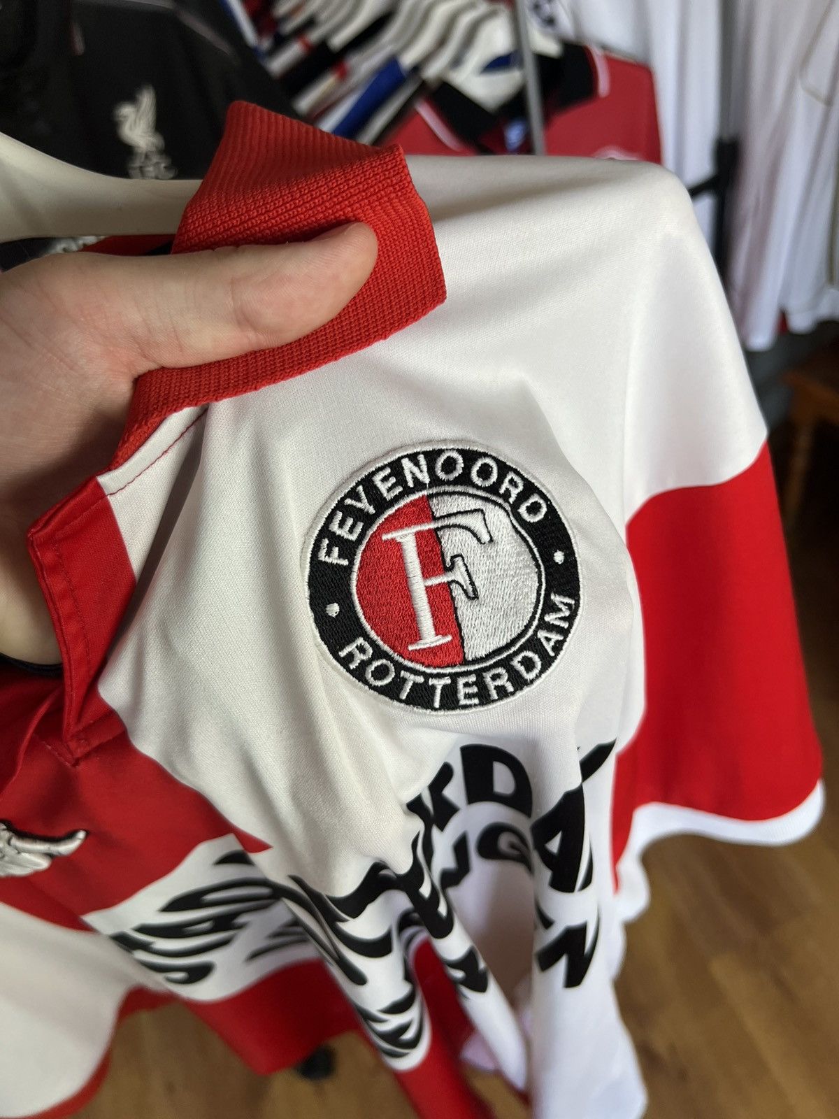 Kappa Soccer Jersey Kappa Feyenoord 2000/01 Vintage Retro Kit Size US XL / EU 56 / 4 - 5 Thumbnail