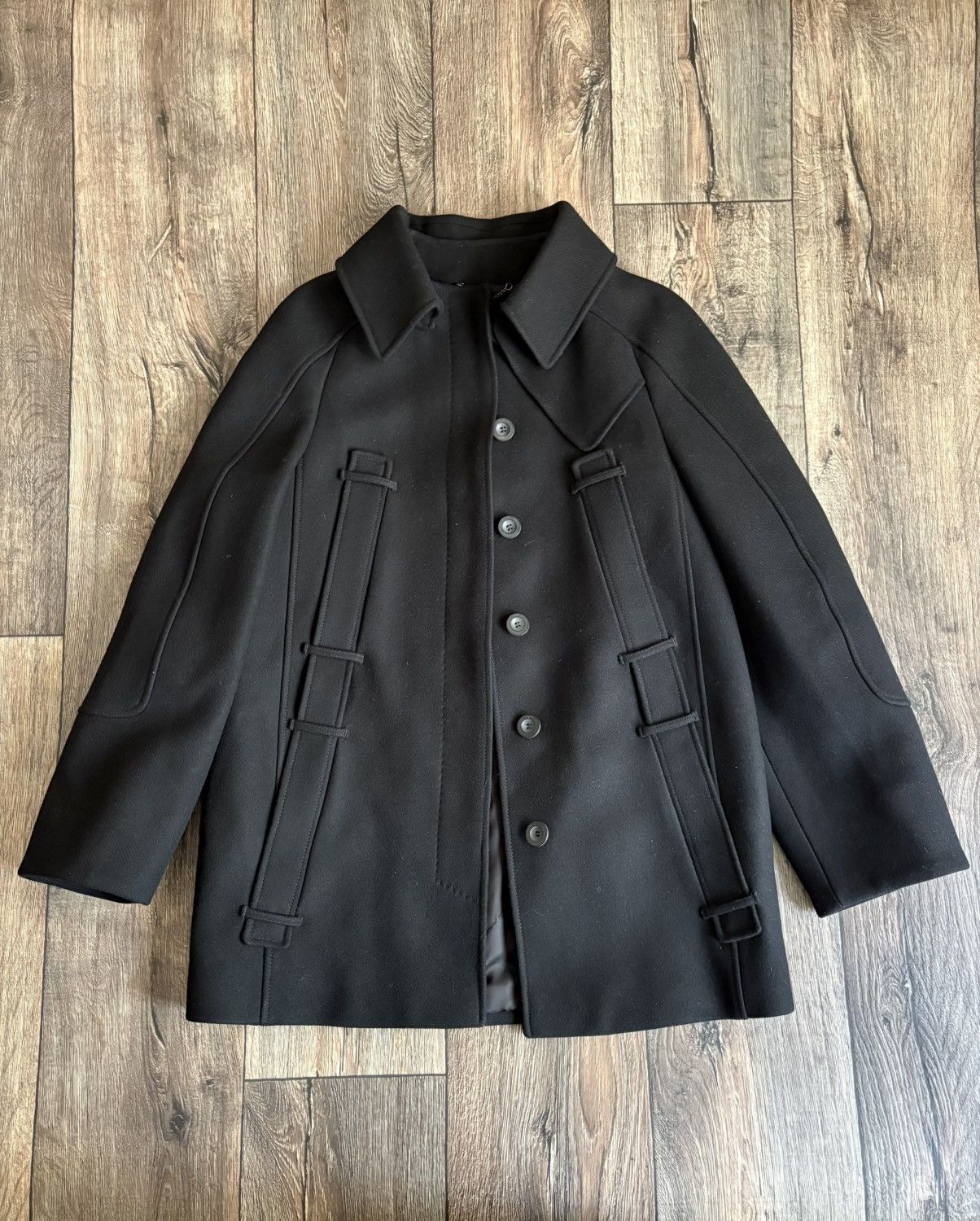 Designer × Salvatore Ferragamo Salvatore Ferragamo Vintage Wool/Cashmere Coat Made in Italy Size L / US 10 / IT 46 - 2 Thumbnail