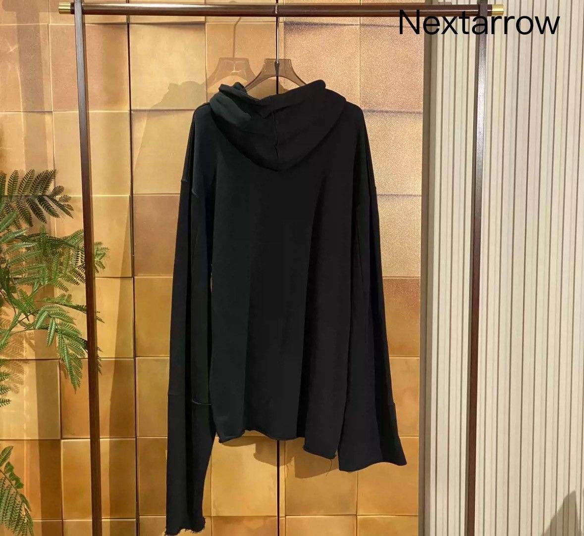 Raf Simons Raf Simons black irregular letter logo tassel hoodie Size US S / EU 44-46 / 1 - 1 Thumbnail