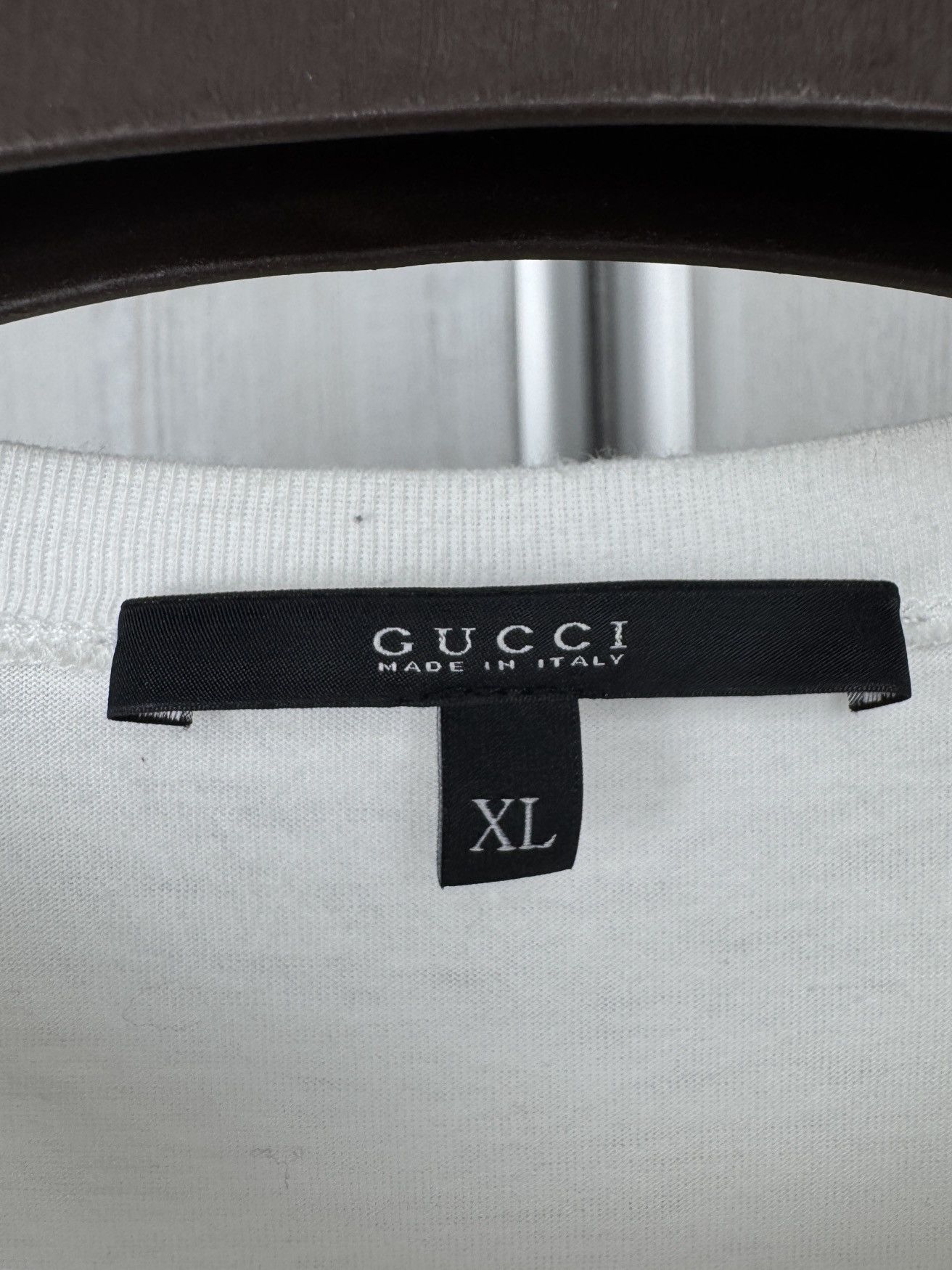 Gucci Gucci made in Italy big logo white womens tee shirt XL Size XL / US 12-14 / IT 48-50 - 7 Thumbnail