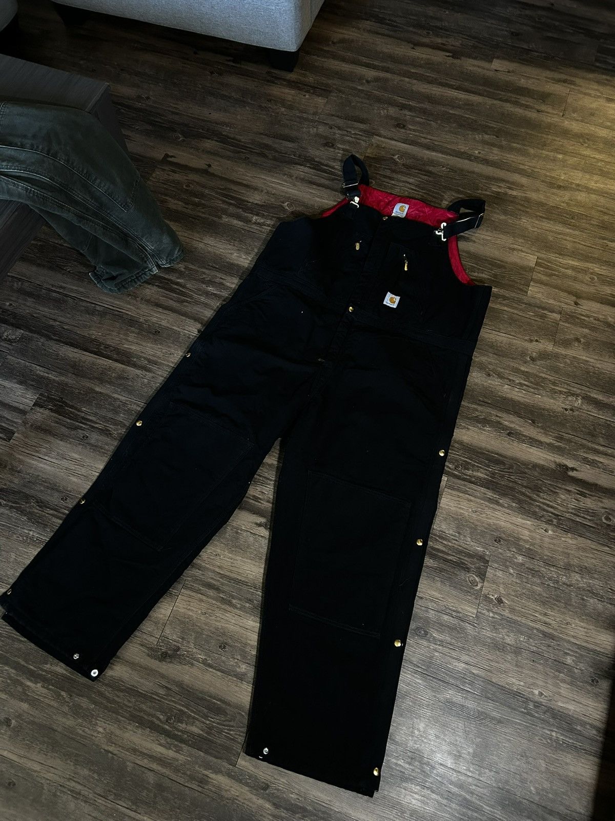 Carhartt × Vintage Black 30x50 Carhartt Overalls Size US 30 / EU 46 - 1 Thumbnail
