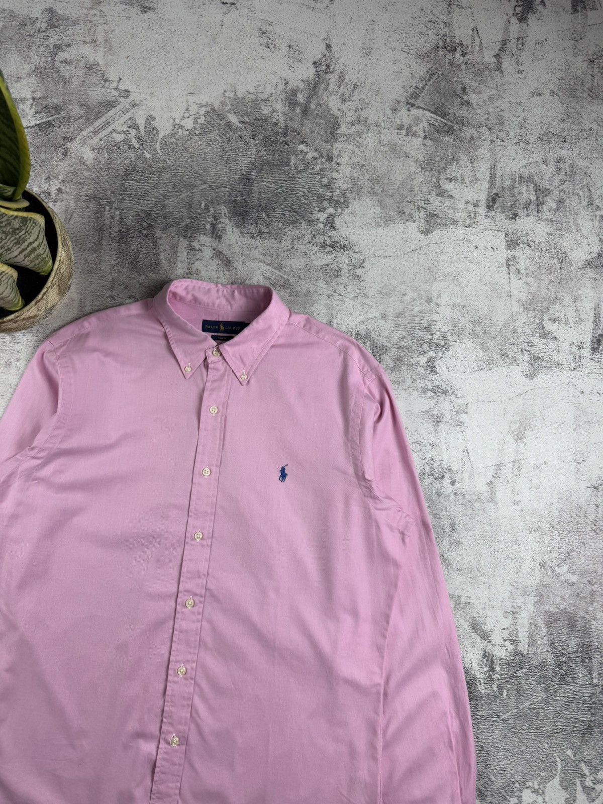 Polo Ralph Lauren Polo Ralph Lauren Rose Classic Blank Longsleeve Button Shirt Size US L / EU 52-54 / 3 - 5 Thumbnail