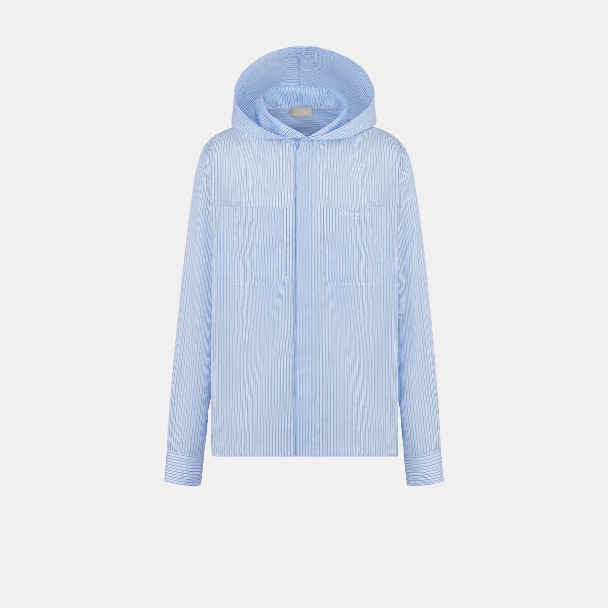Dior o1bcso1str0226 Couture Hooded Shirt in Blue Size US S / EU 44-46 / 1 - 1 Thumbnail