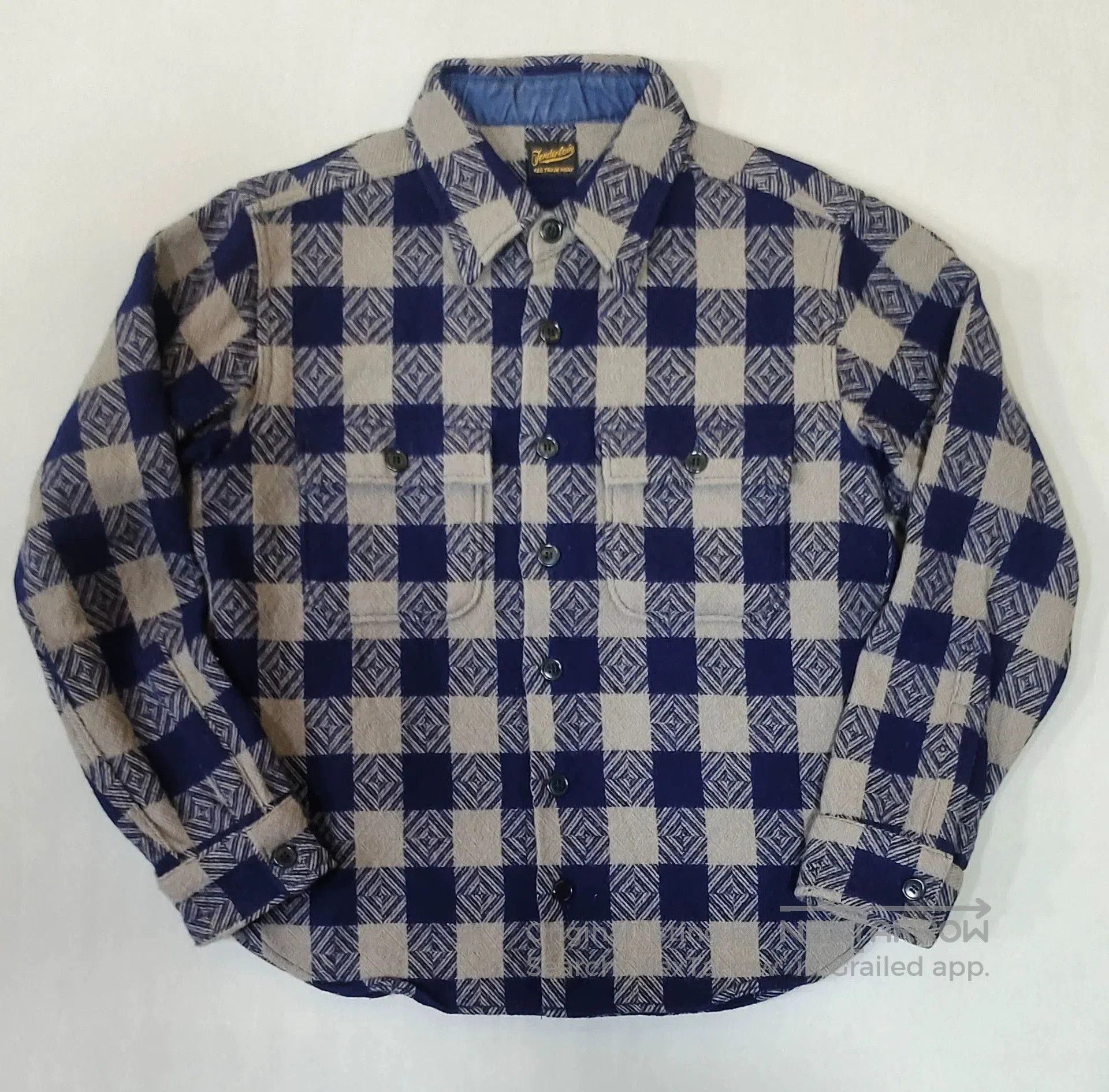 Tenderloin Classic Buffalo Check Wool Shirt. Size US S / EU 44-46 / 1 - 4 Thumbnail