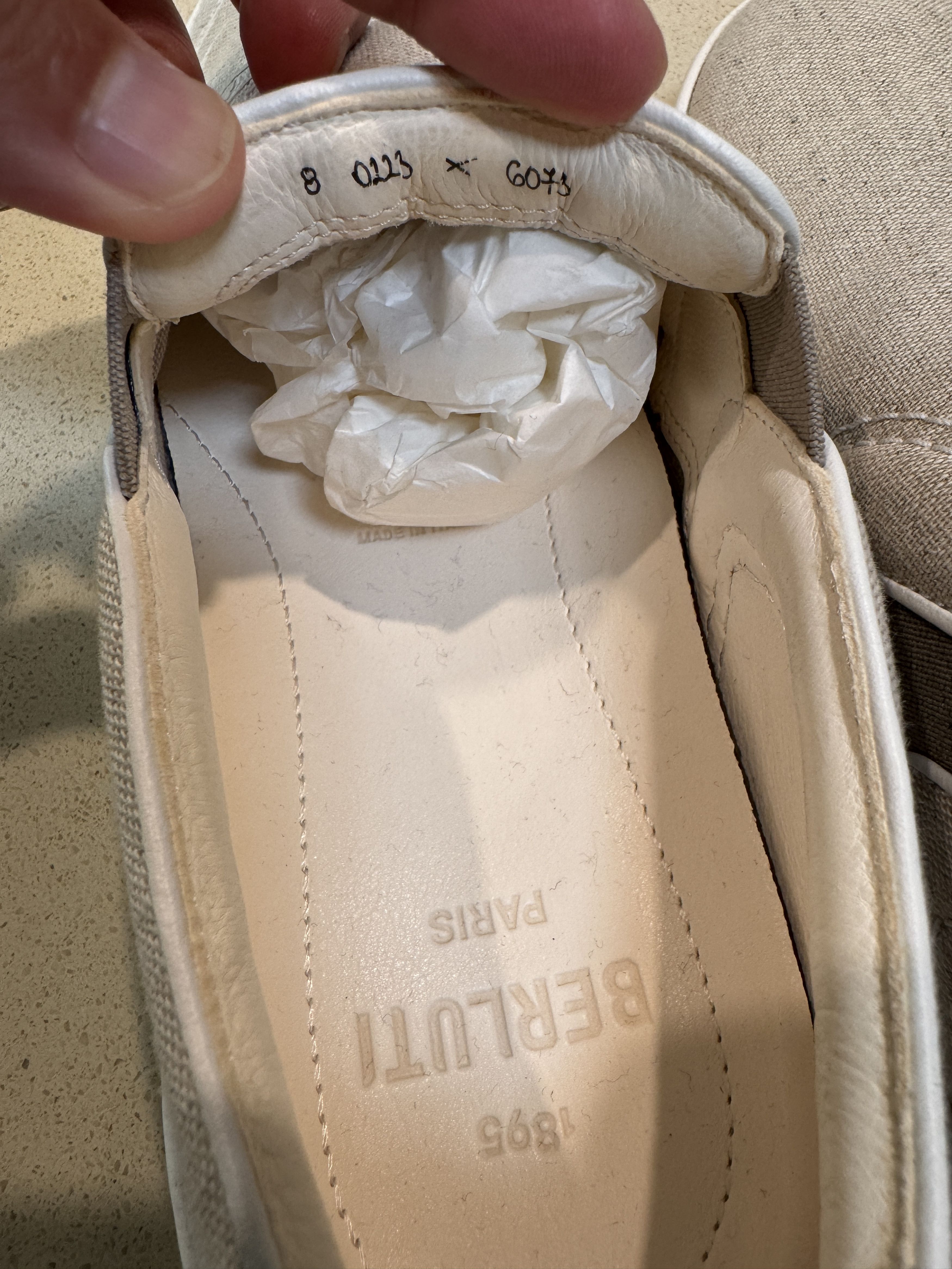 Berluti Berluti - Playtime Cotton Beige Low Top Sneakers Size US 9 / EU 42 - 6 Thumbnail