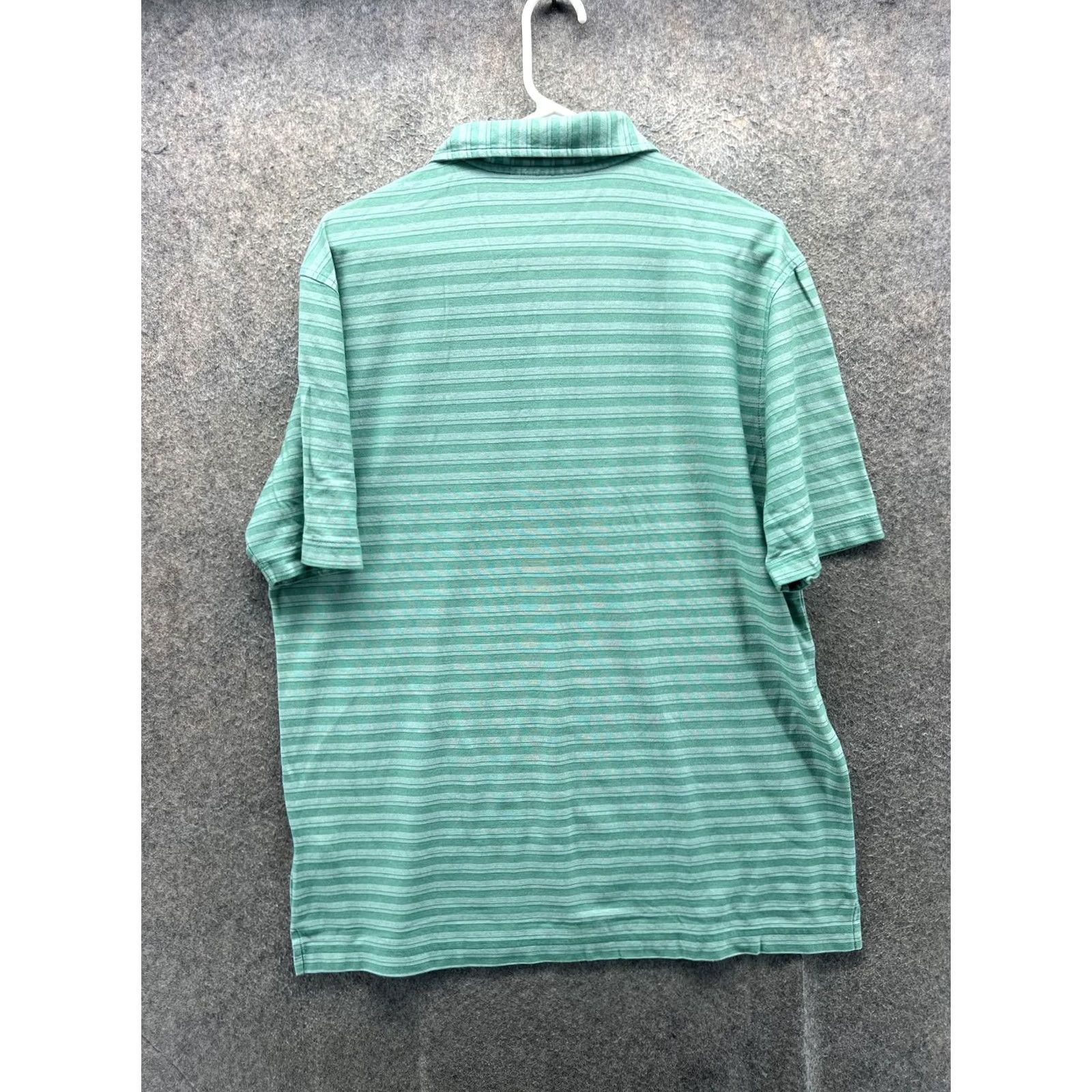 Vintage VINTAGE Masters Collection Golf Polo Shirt Mens L Green Stripe Augusta National Logo Size US L / EU 52-54 / 3 - 7 Thumbnail