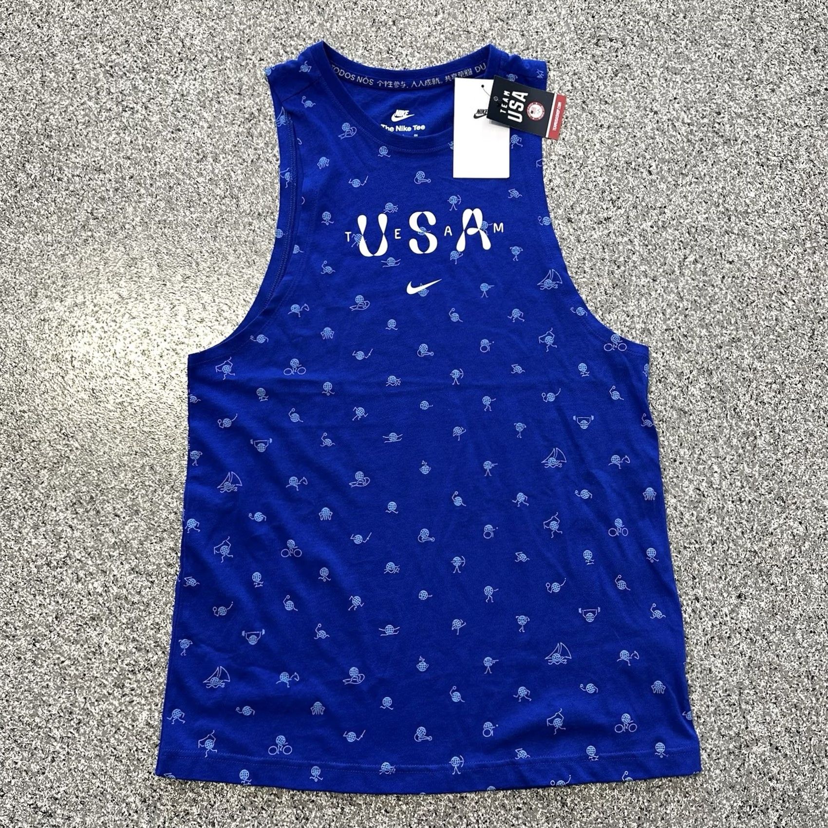 Nike Nike Team USA Tank Women S Blue USA Olympic Activewear Shirt XS- S Size S / US 4 / IT 40 - 2 Thumbnail