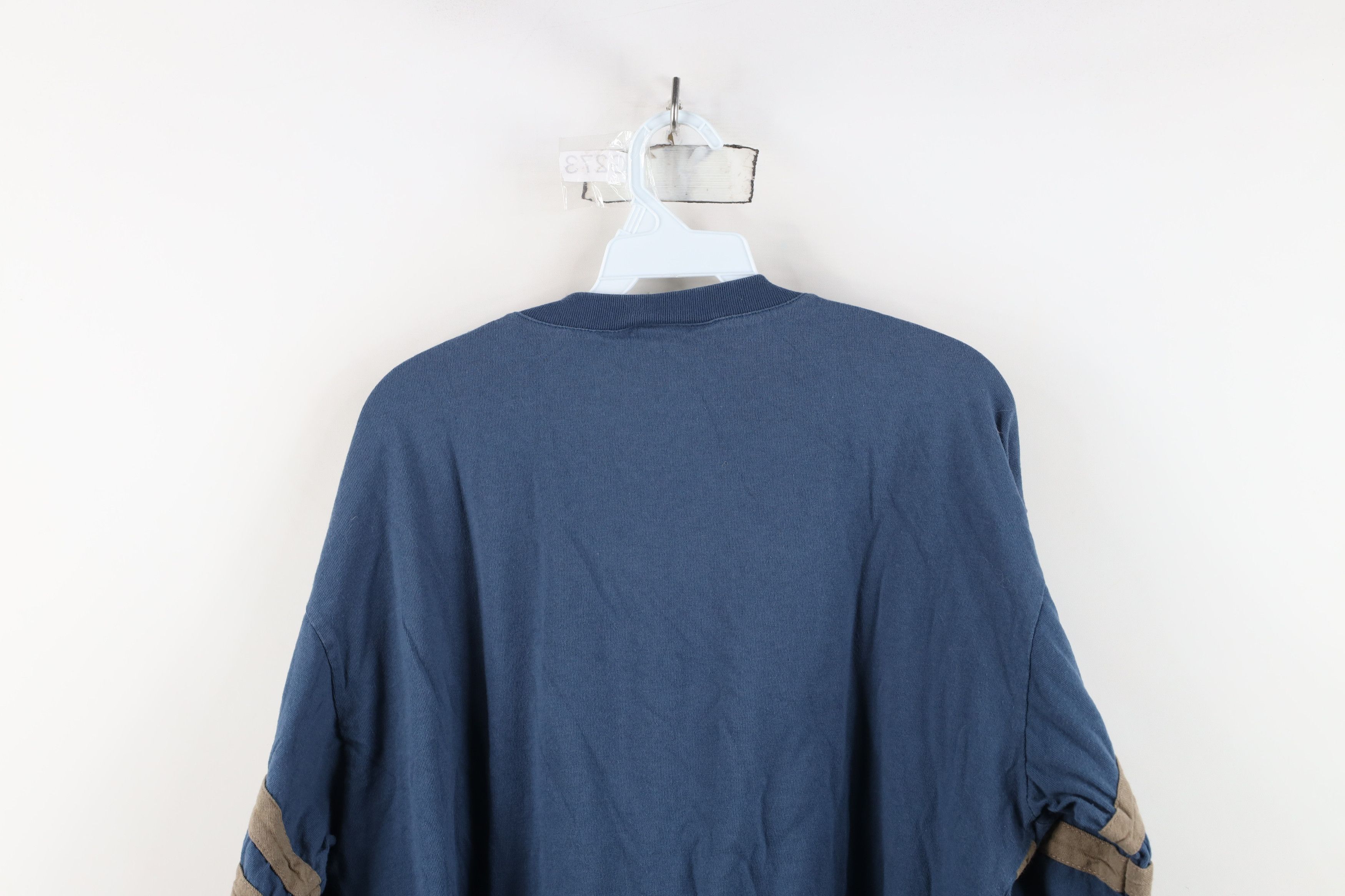Vintage Vintage 90s Streetwear Ribbed Knit Long Sleeve T-Shirt USA Size US XL / EU 56 / 4 - 10 Thumbnail