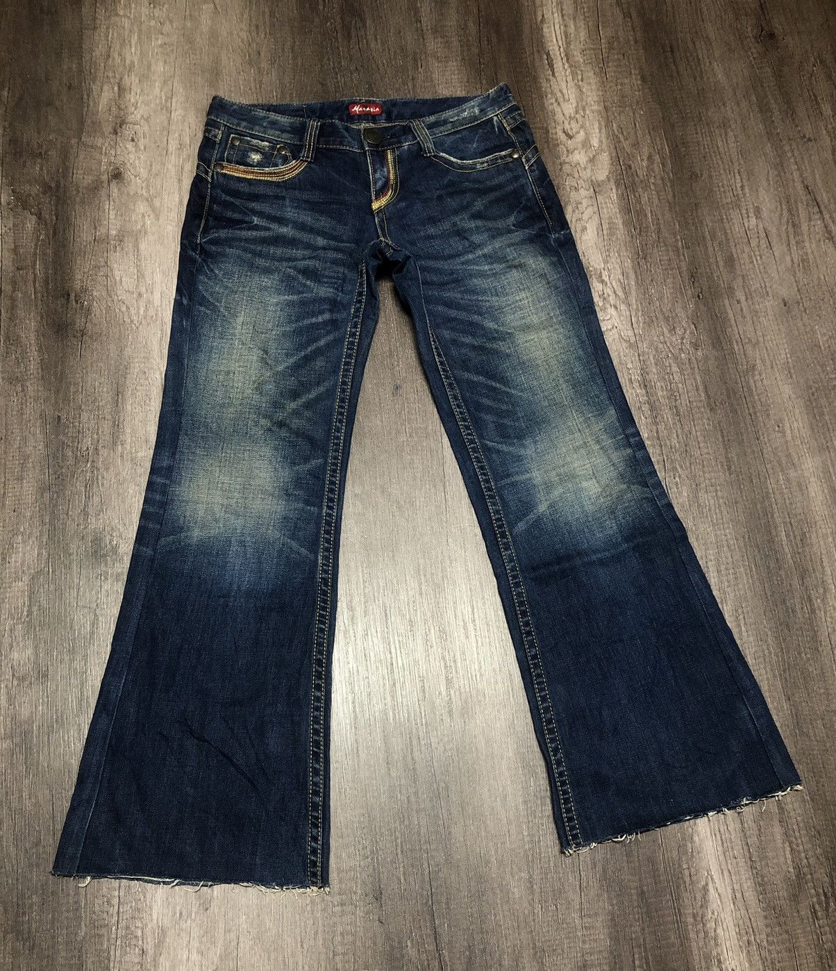 Hysteric Glamour × Japanese Brand WILD JEANS MARAXIA FLARE DISTRESSED DENIM Size 30" / US 8 / IT 44 - 4 Thumbnail