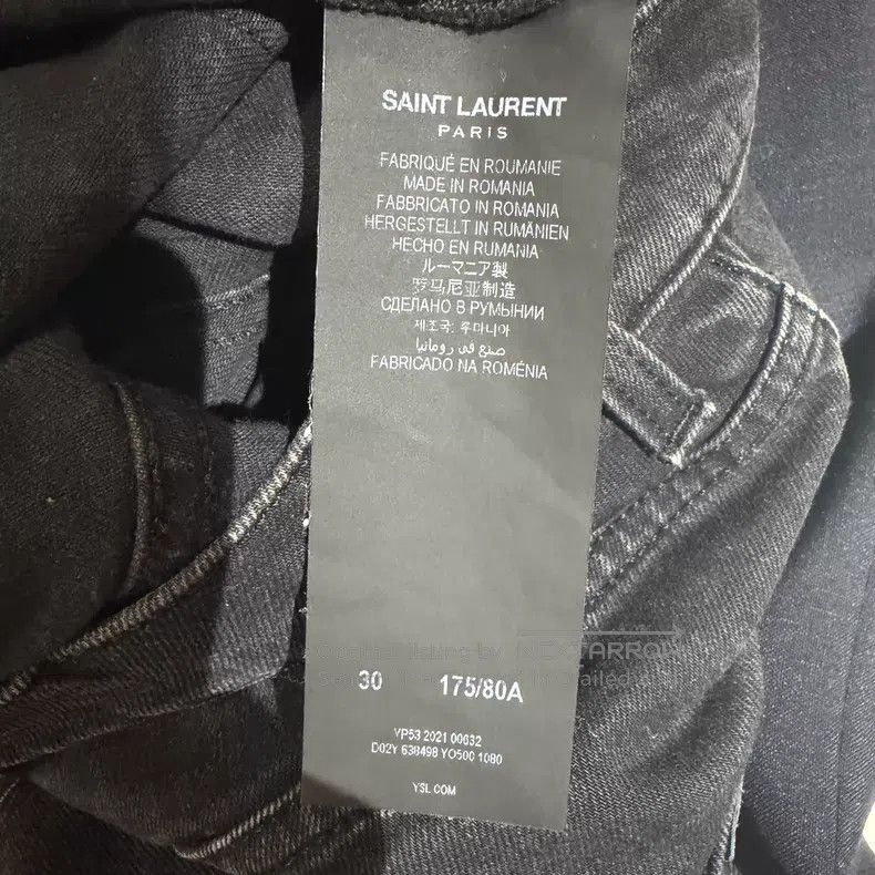 Saint Laurent Paris Saint Laurent Paris Black Basic Nine-Quarter Jeans i Size US 30 / EU 46 - 3 Thumbnail
