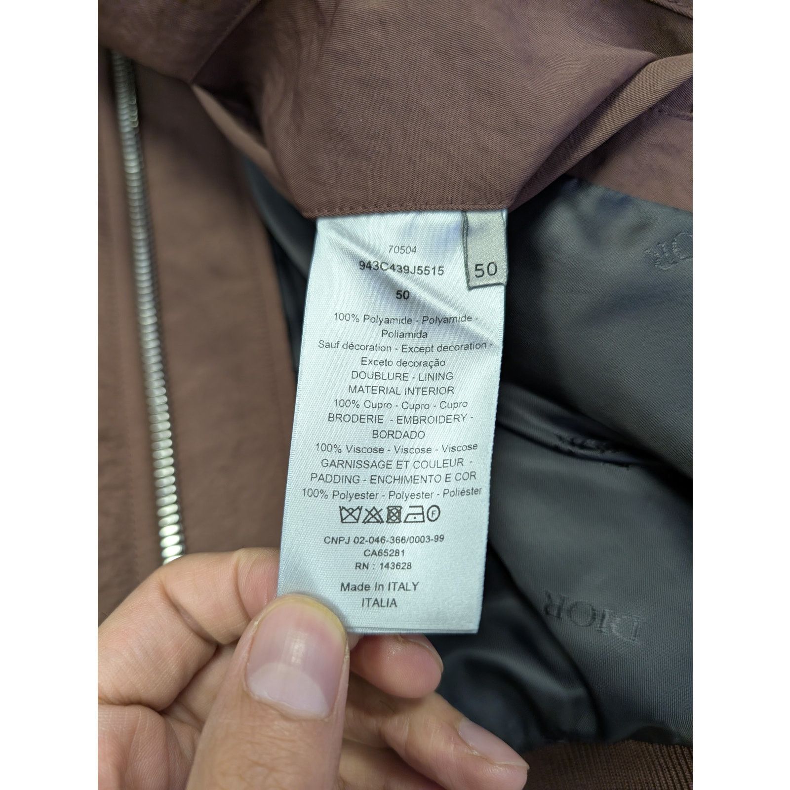 Dior × Travis Scott o1rshd1 Cactus Jack Embroidered Bomber Jacket in Bordeaux Size US M / EU 48-50 / 2 - 17 Thumbnail