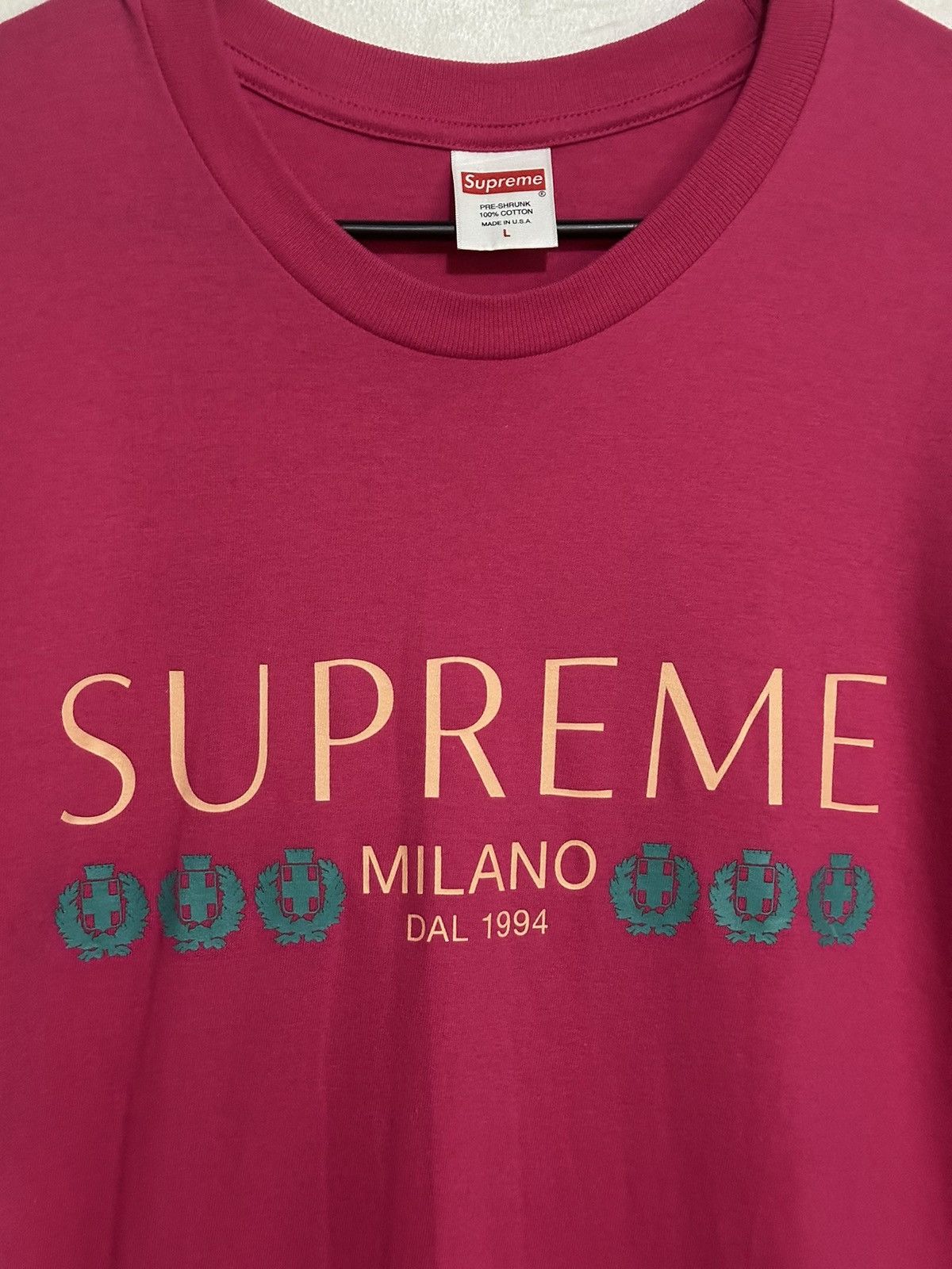 Supreme Supreme Milano Tee Size US L / EU 52-54 / 3 - 2 Thumbnail