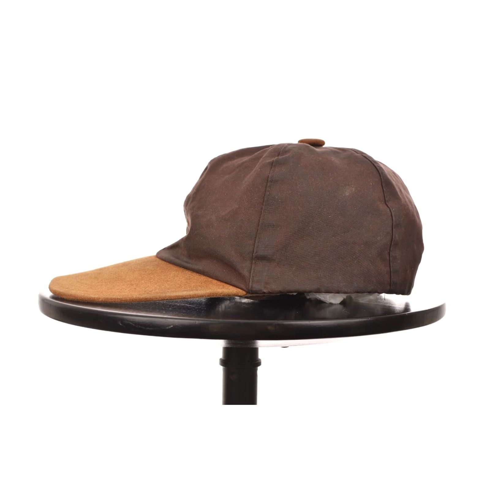 Barbour Barbour Wax Cotton Suede Cap Men One Size Made in England Brown Baseball Cap OS 0075 Size ONE SIZE - 3 Thumbnail