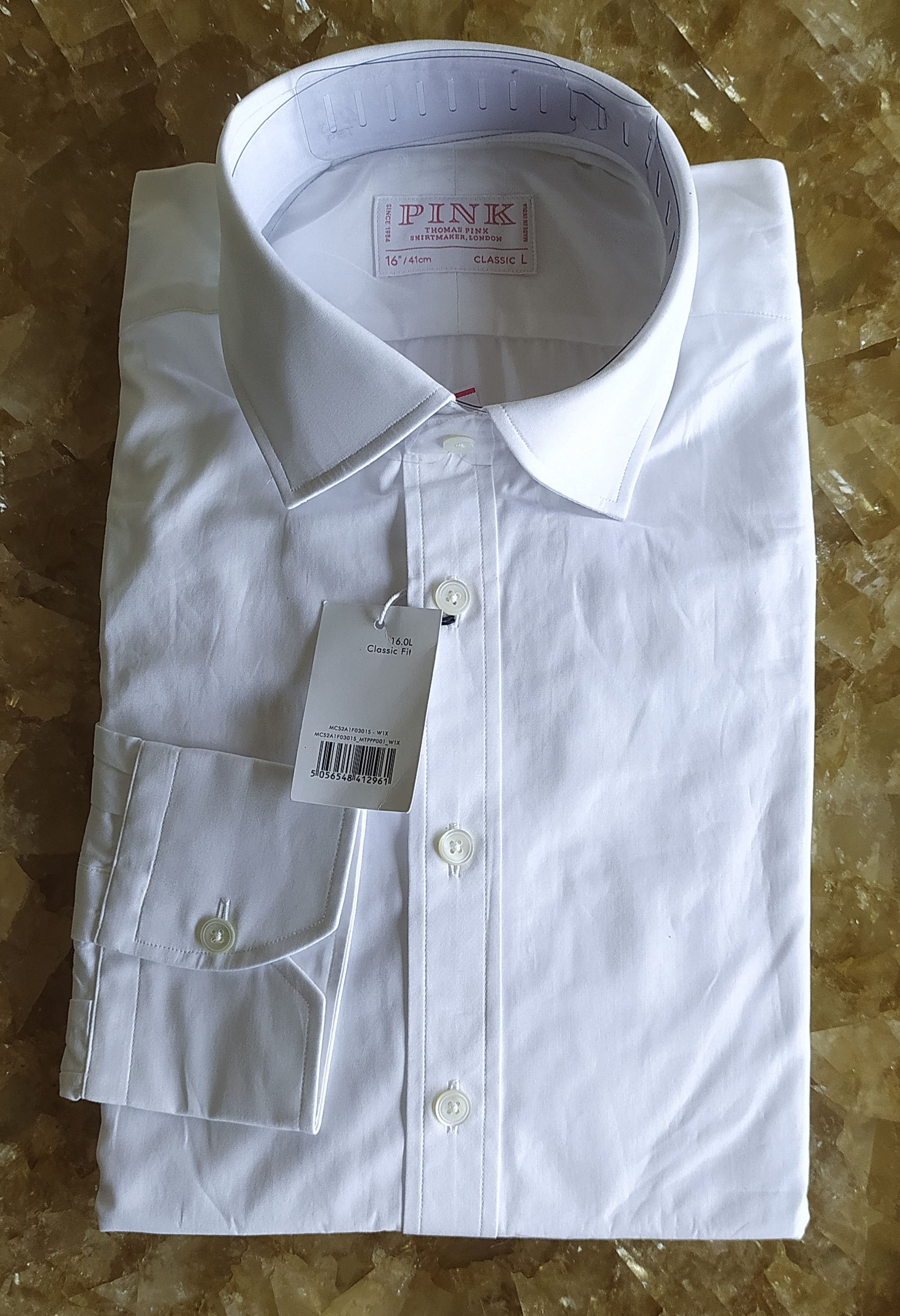 Thomas Pink Thomas Pink Formal Poplin Shirt Free Shipping T/73 Size US L / EU 52-54 / 3 - 1 Thumbnail