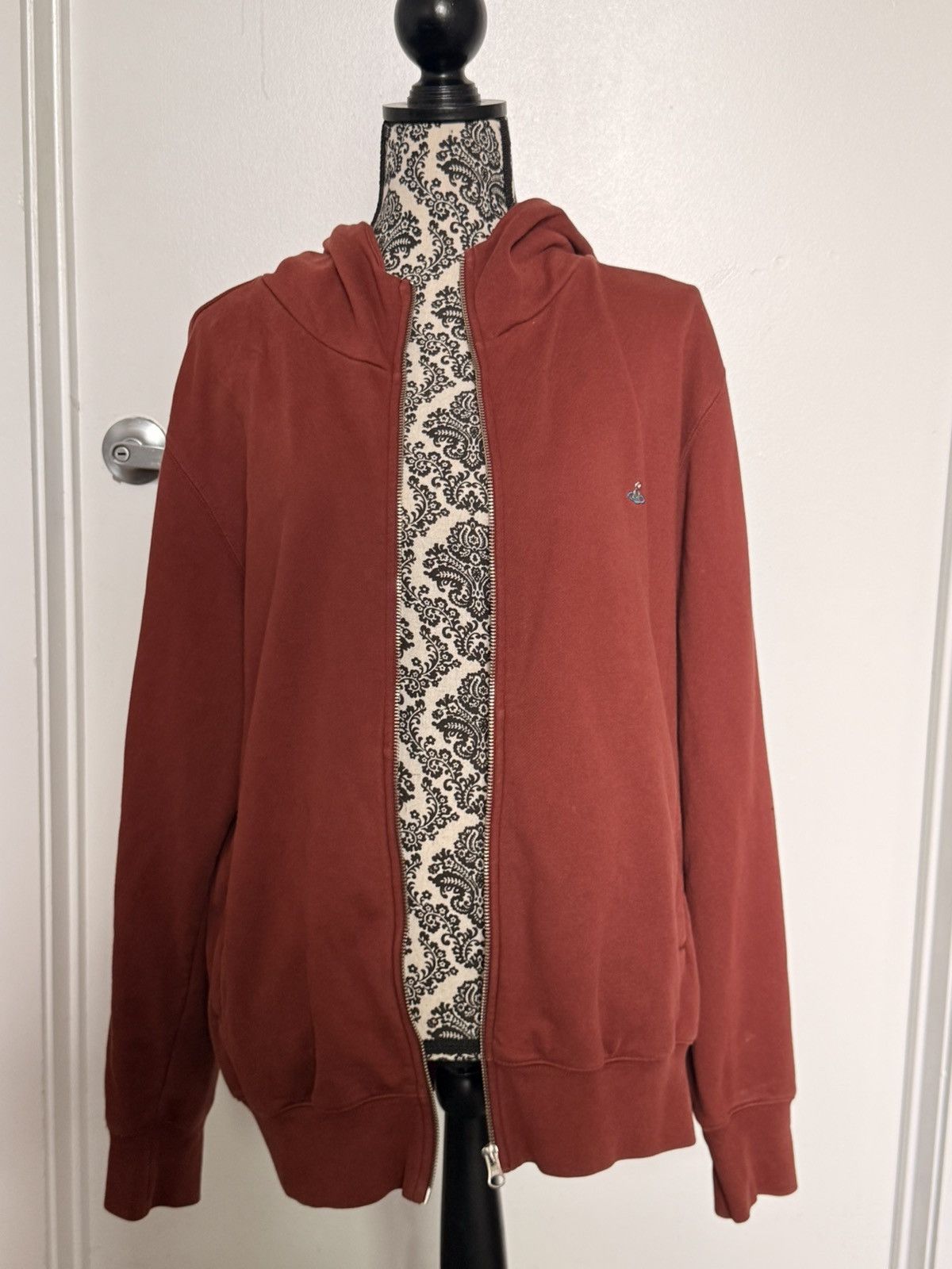Vivienne Westwood Dark orange vivienne westwood zip up sweater Size L / US 10 / IT 46 - 1 Thumbnail