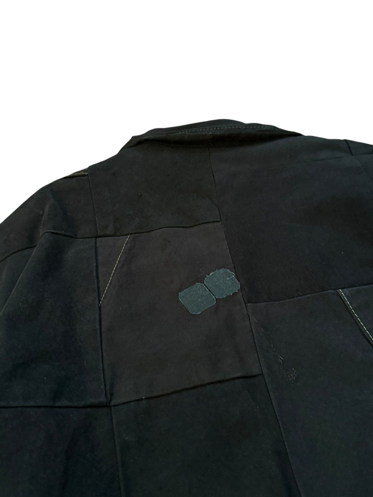 Greg Lauren Sz3 1/1 Black Workwear Tux Ollie Blazer Patchwork Jacket Size US L / EU 52-54 / 3 - 5 Thumbnail