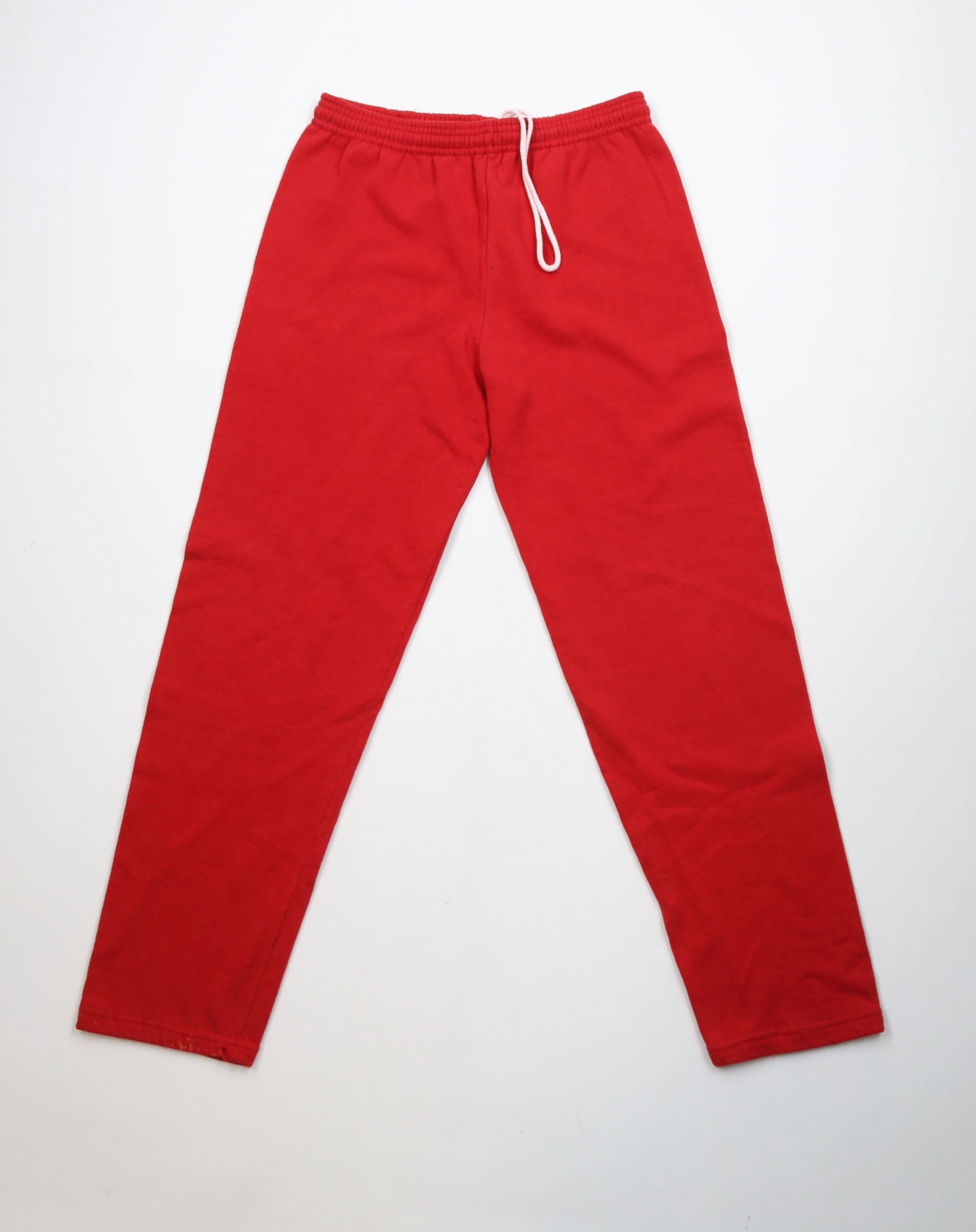 Vintage Vintage 90s Streetwear Blank Sweatpants Pants Red USA Size US 34 / EU 50 - 1 Thumbnail