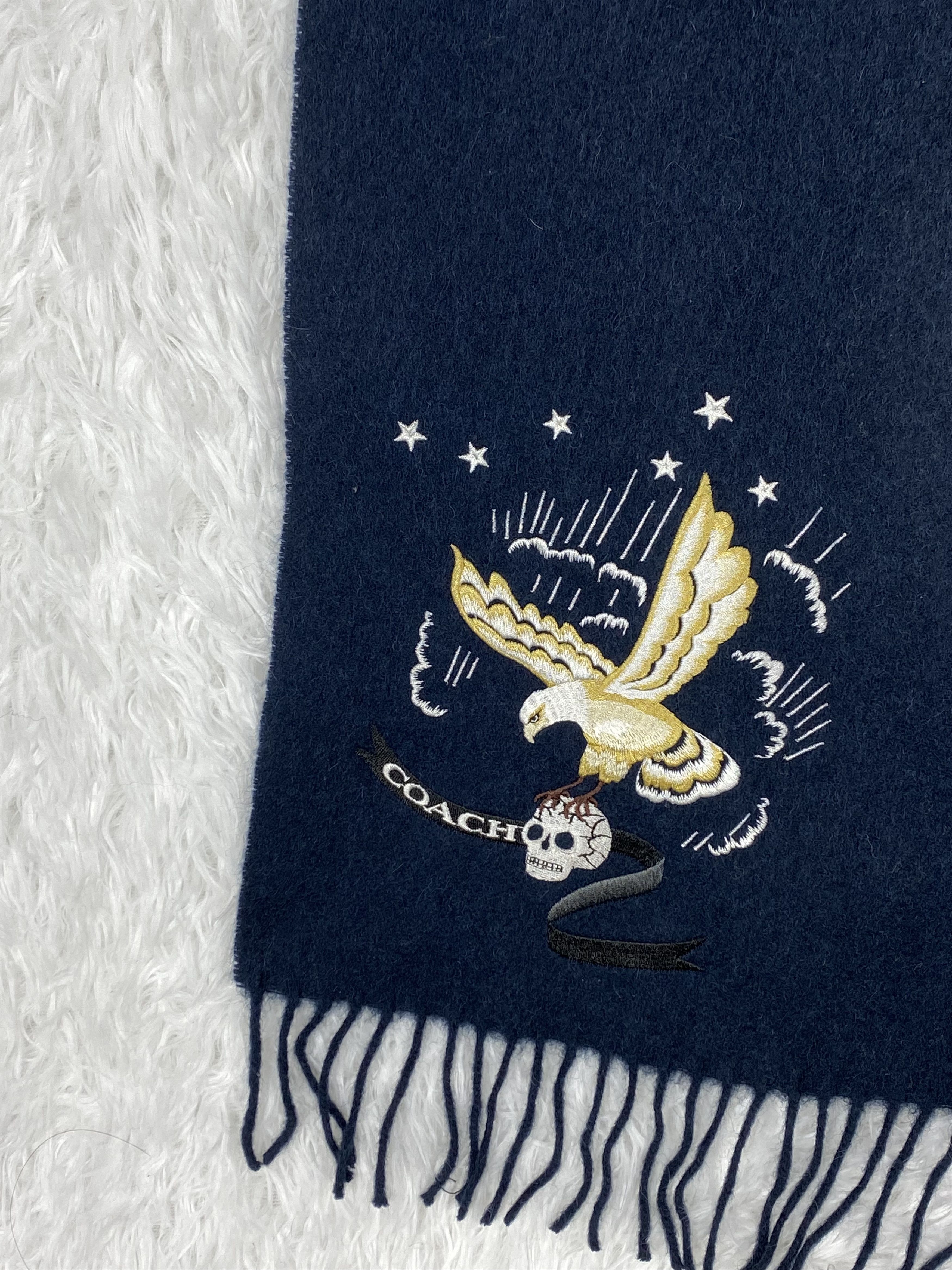 Coach × Vintage Vintage Coach Eagle Scarf / Muffler Neckwear PM0008 Size ONE SIZE - 2 Thumbnail