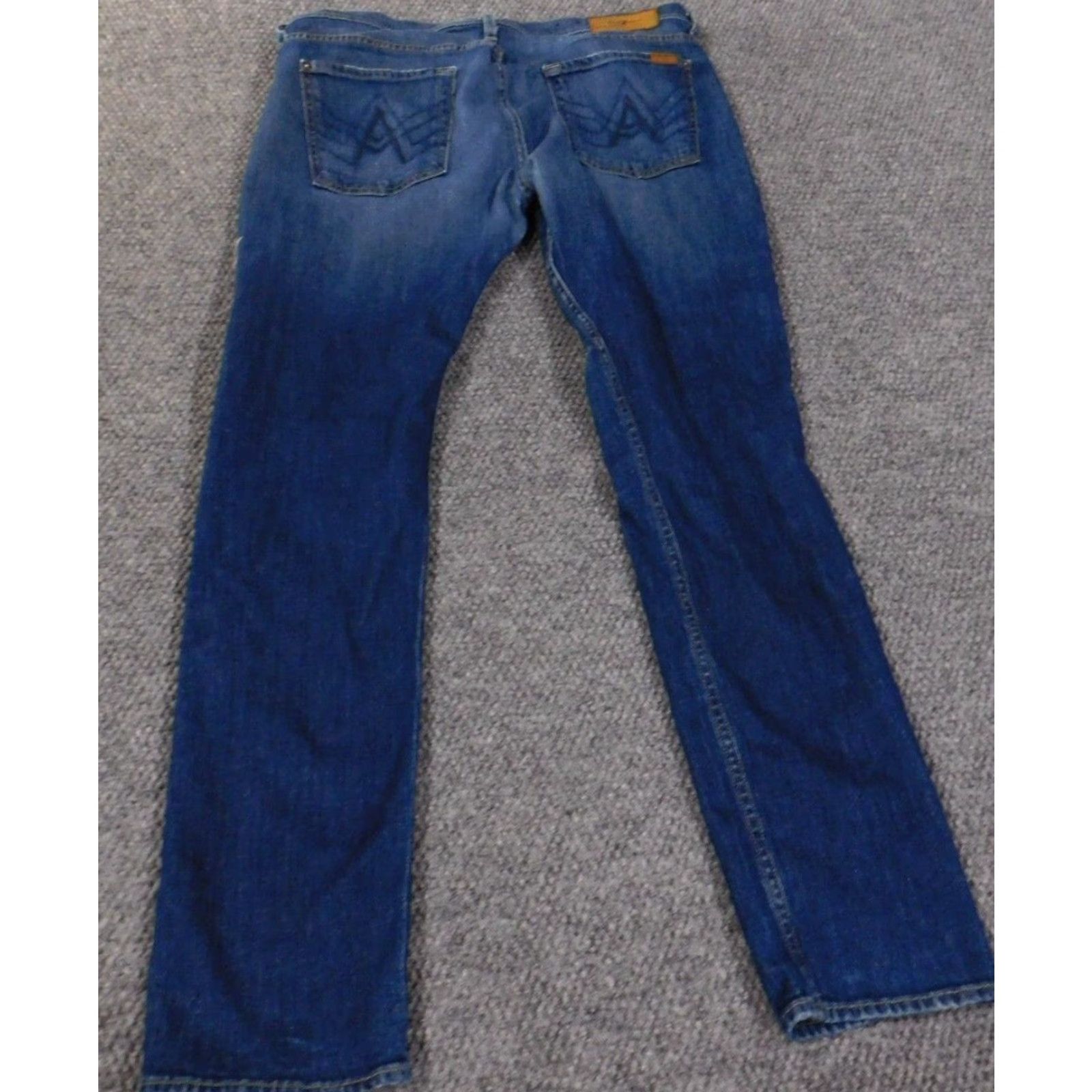 7 For All Mankind 7 For All Mankind Jeans Men 36x32 Paxtyn Distressed Straight Dark Wash Denim Vintage No 7 For All Mankind Carsen Regular Inseam 32"} Size US 36 / EU 52 - 7 Thumbnail