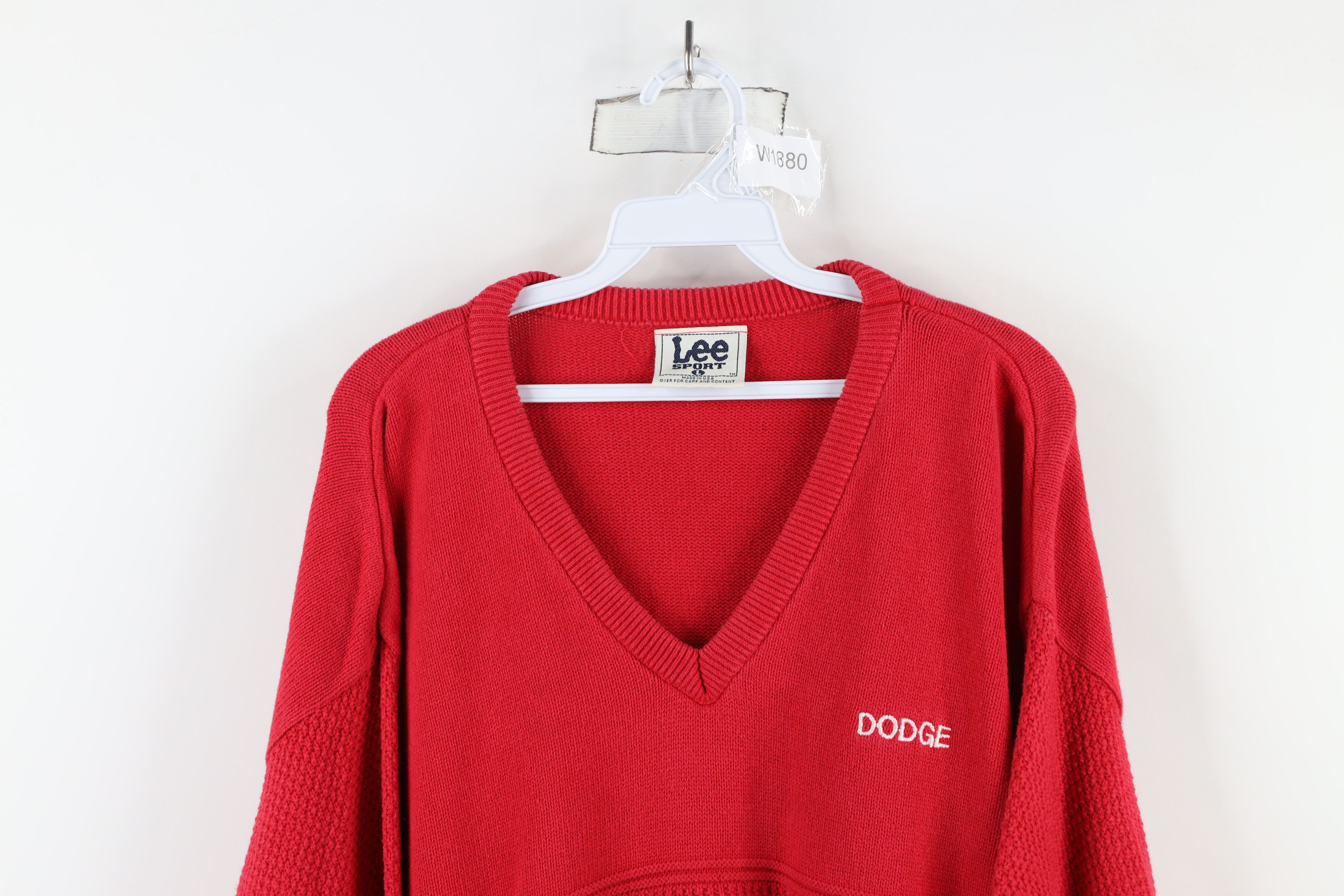 Vintage Vintage 90s Streetwear Out Dodge Car Motors Knit Sweater USA Size US L / EU 52-54 / 3 - 2 Thumbnail