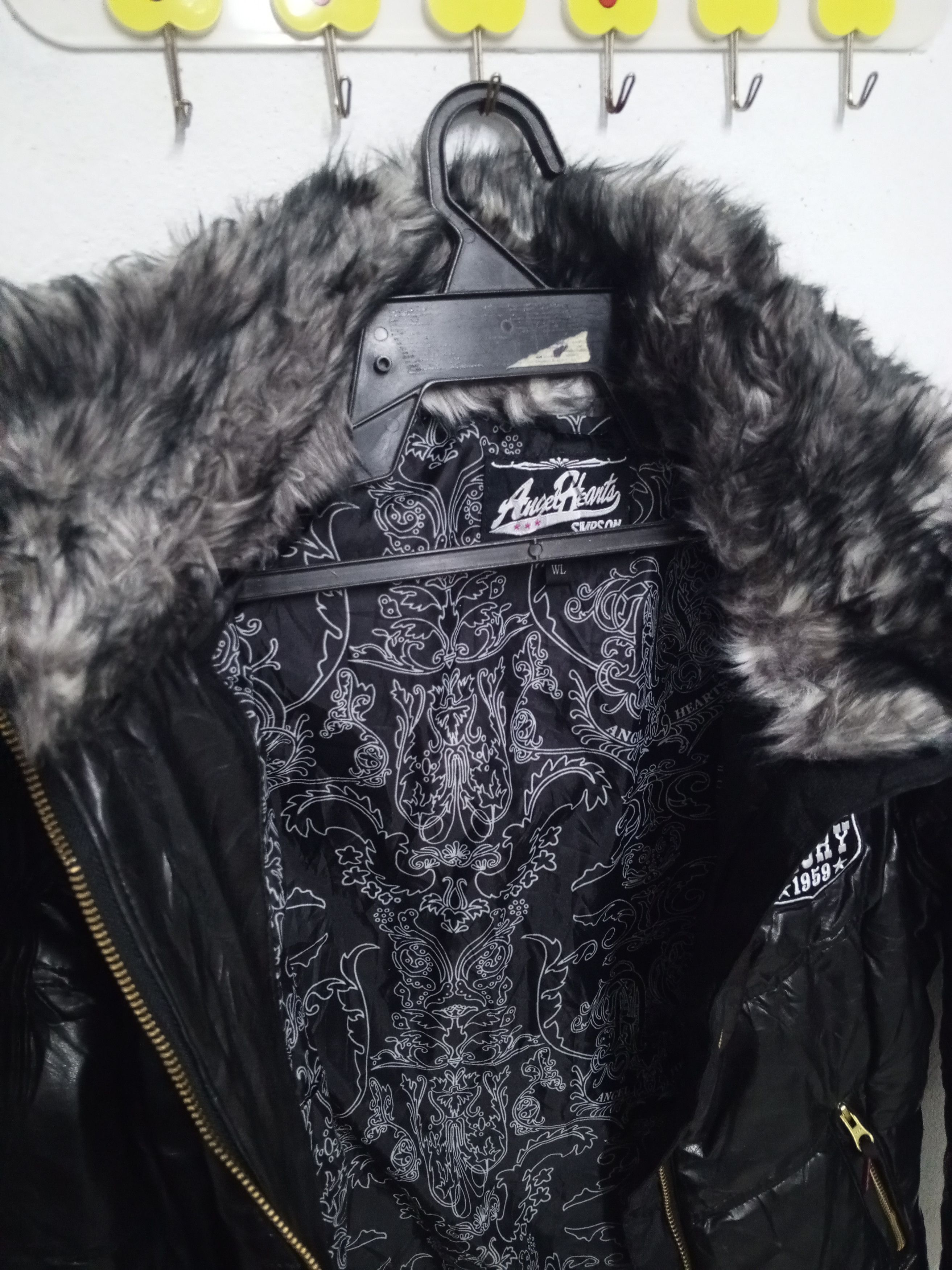 If Six Was Nine 🔥PUNK GIRL🔥 ANGEL HEARTS JACKET FULLBLACK Size M / US 6-8 / IT 42-44 - 8 Thumbnail