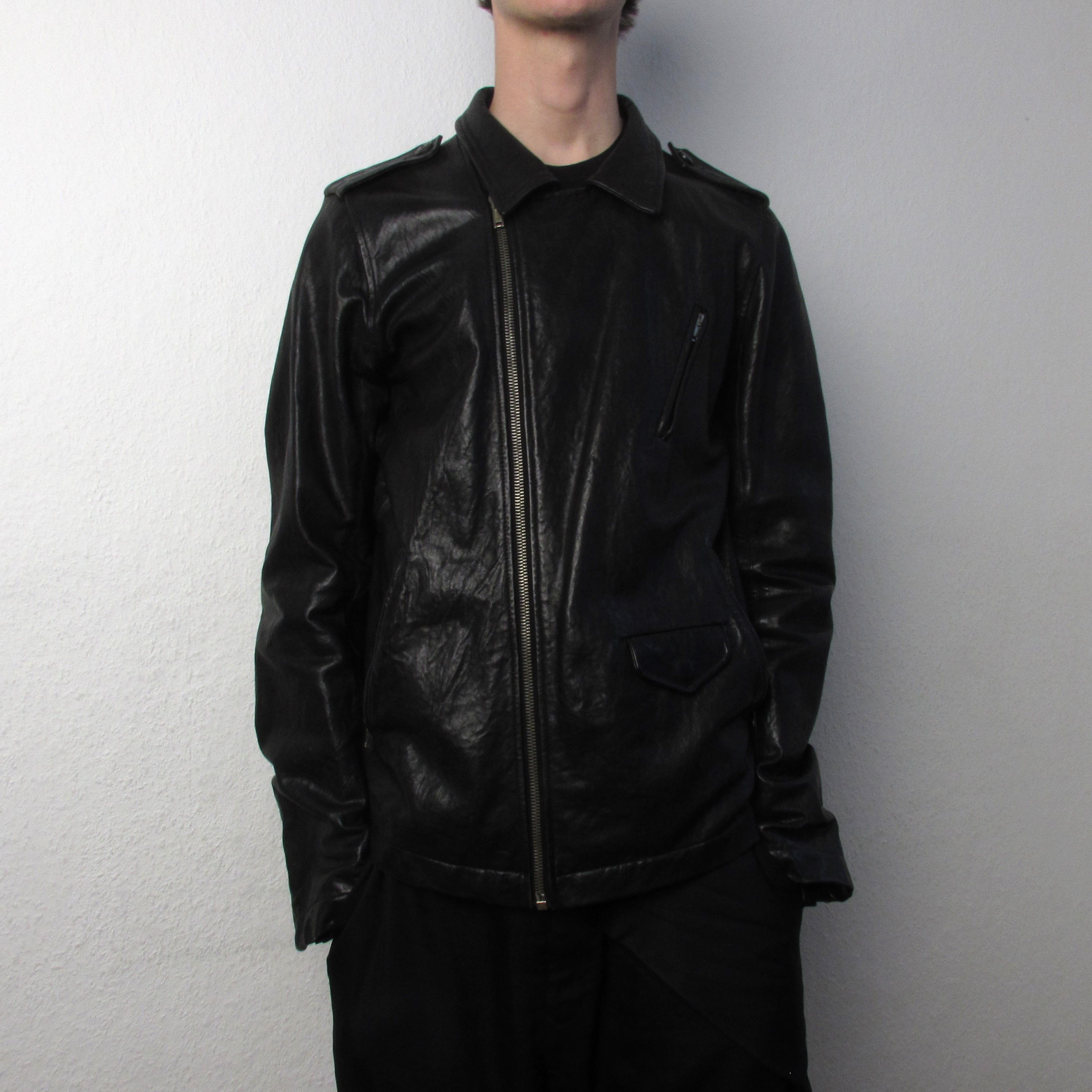 Rick Owens FW09 "CRUST" Hammered Lamb Stooges Leather Jacket Rick Owens Size US XL / EU 56 / 4 - 19 Thumbnail