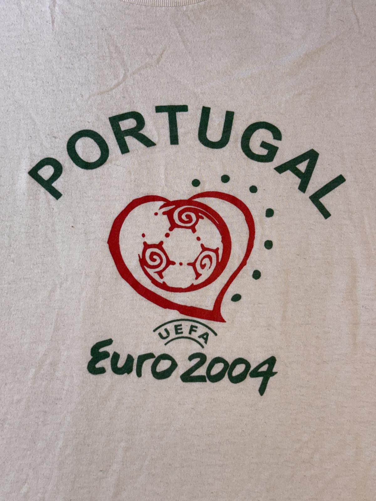 Fruit Of The Loom VTG Football UEFA Euro Cup 2004 T-shirt Portugal Soccer L Size US L / EU 52-54 / 3 - 3 Thumbnail