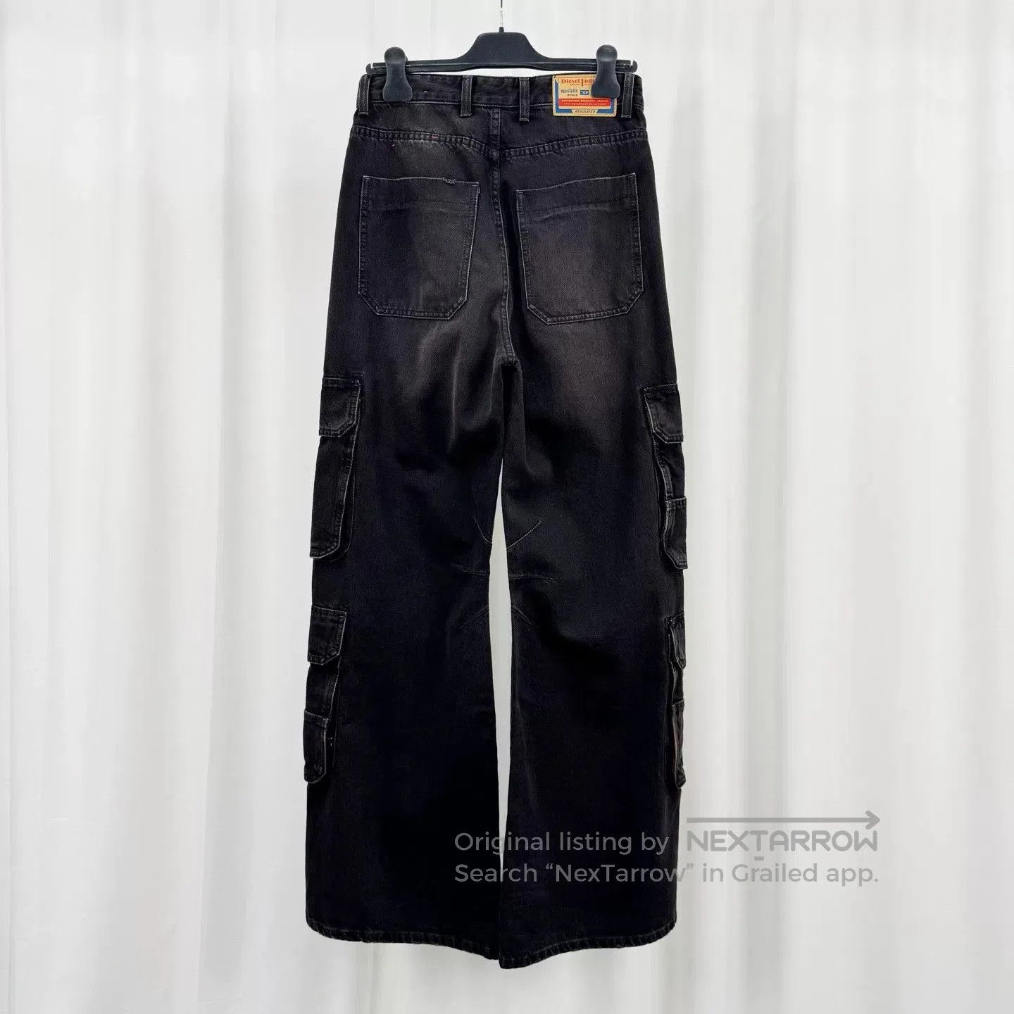 Diesel Diesel Black Washed Multi-Pocket Denim Pants. Size 24" / US 00 / IT 34 - 2 Thumbnail