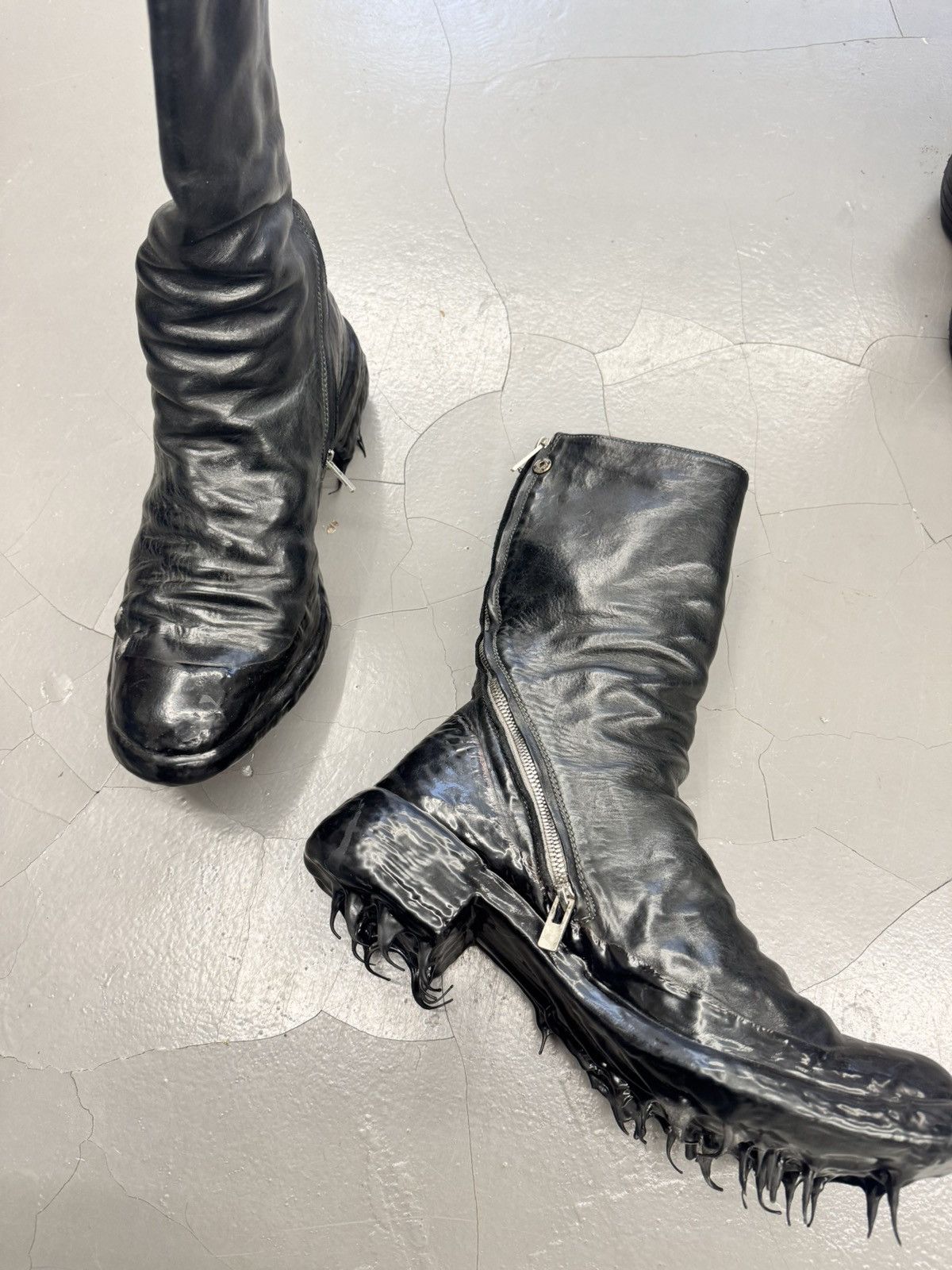 Carol Christian Poell CCP prosthetic titanium boots Size US 11 / EU 44 - 5 Thumbnail