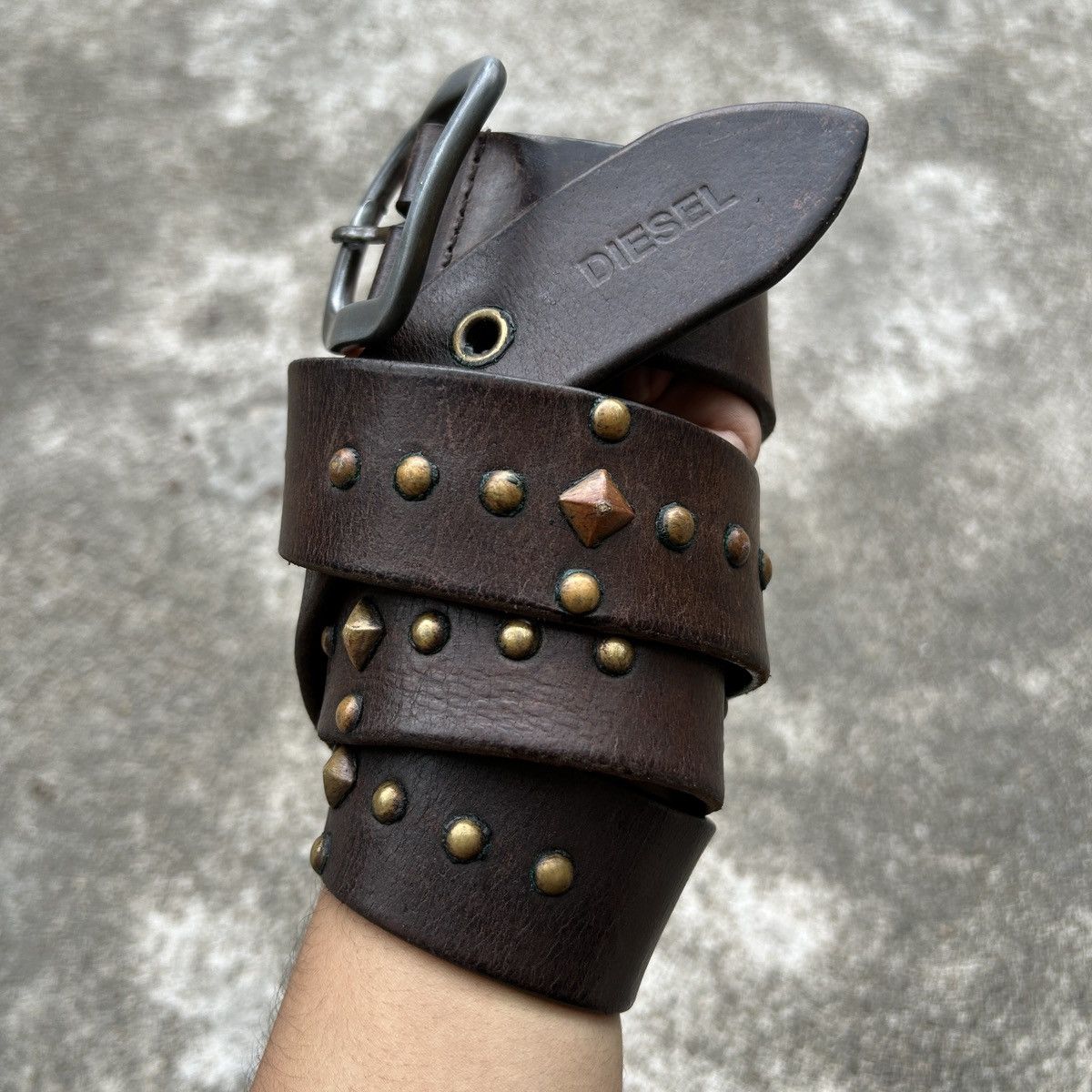 Diesel Vintage Diesel Design studded leather belt Size ONE SIZE - 6 Thumbnail