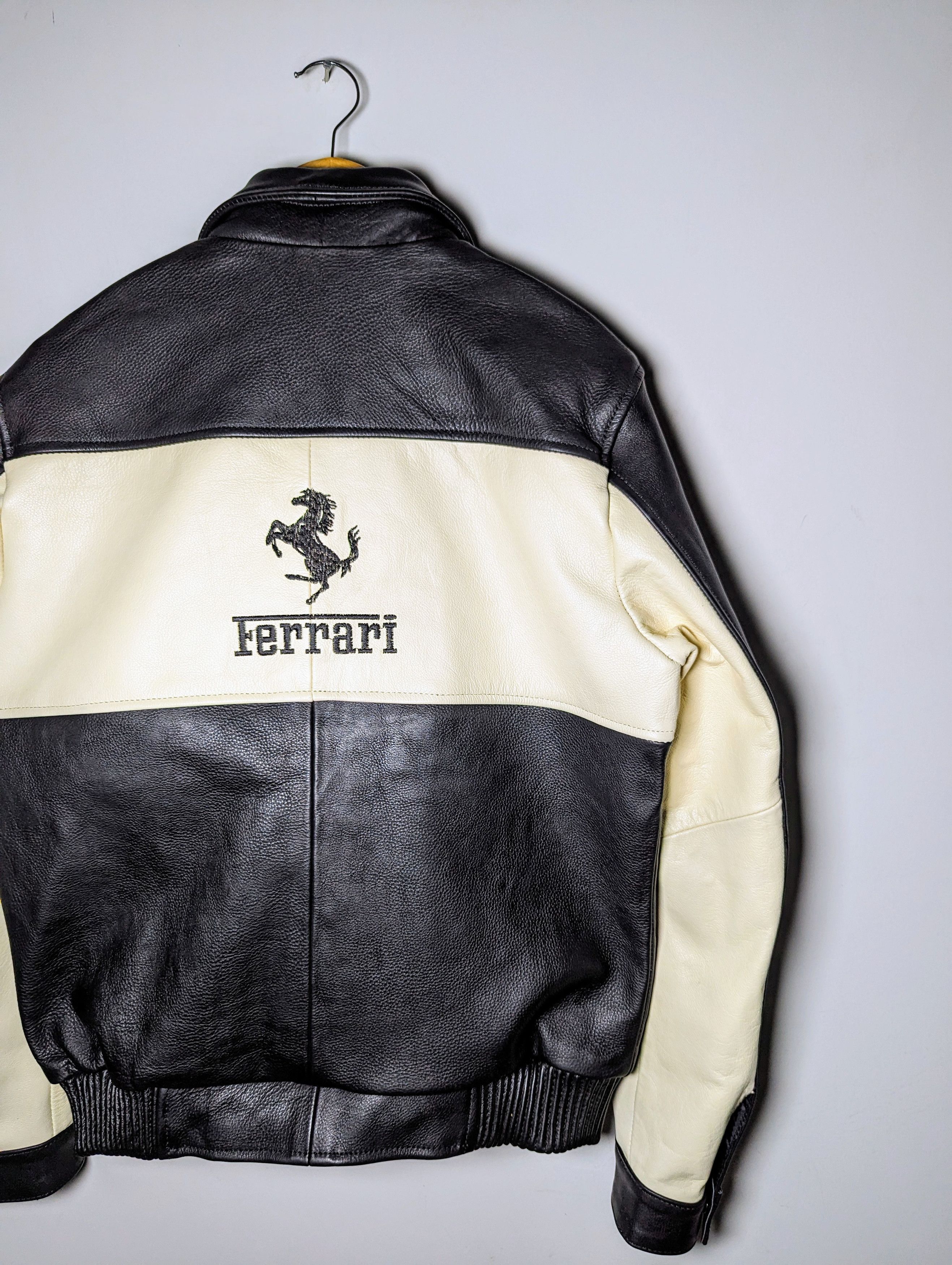 Ferrari 🔥 FERRARI 🔥 RACING LEATHER JACKET BOMBER FIT Size US L / EU 52-54 / 3 - 10 Thumbnail