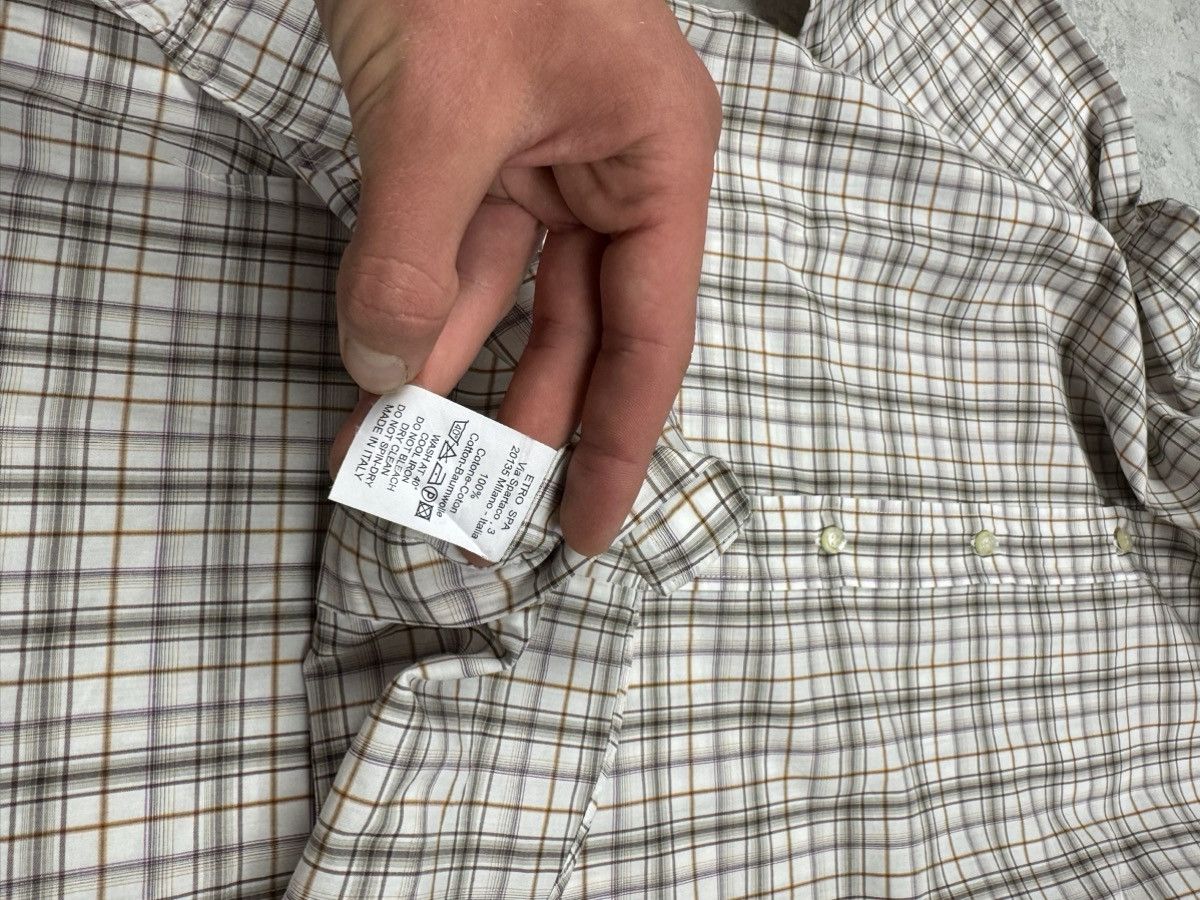 Etro Etro Plaid Shirt Button Up Size 39 Size US M / EU 48-50 / 2 - 12 Thumbnail