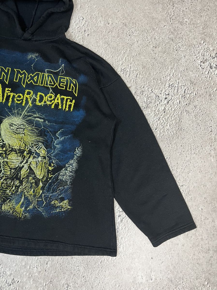 Band Tees × Iron Maiden × Vintage Iron Maiden Vintage 90s Hoodie Band Print Rock Streetwear Size US L / EU 52-54 / 3 - 2 Thumbnail