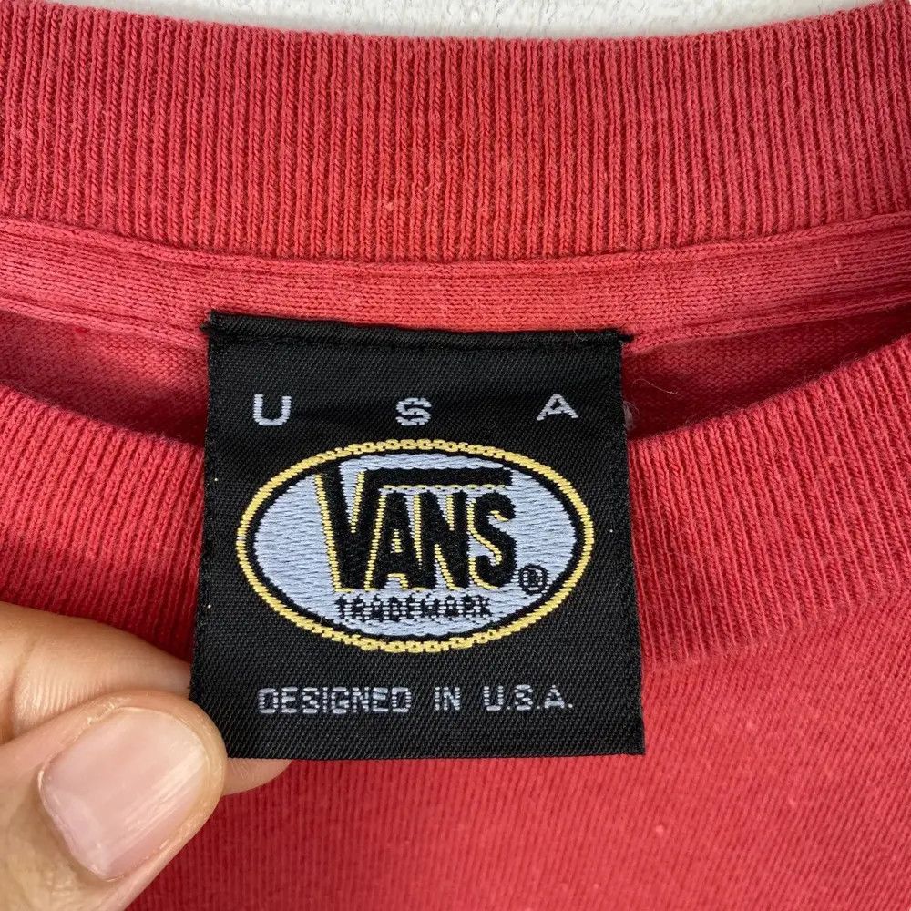 Vans Vintage 90's VANS USA The Very Heart And Soul Graphic Tee Size US M / EU 48-50 / 2 - 5 Thumbnail